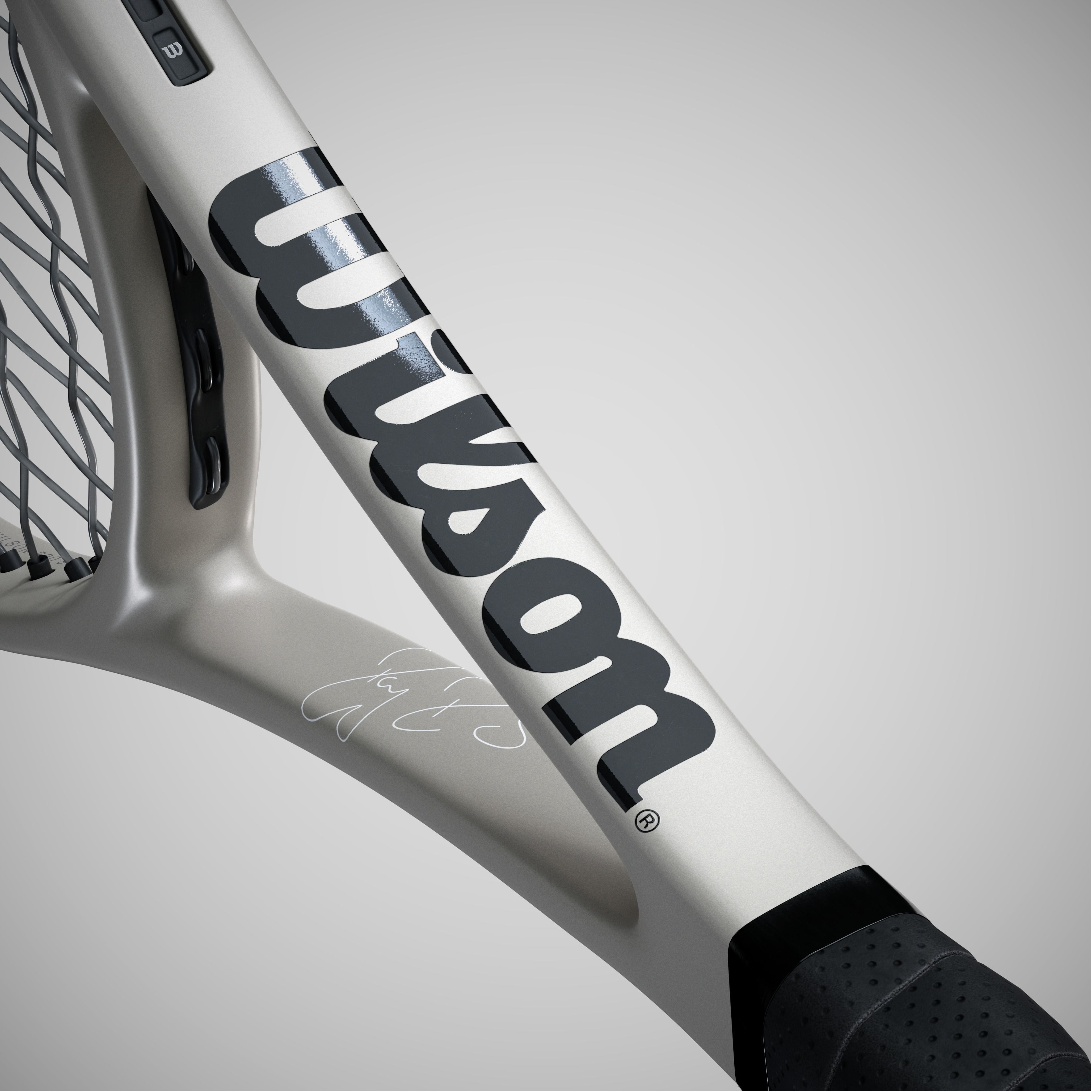 Wilson Pro Staff RF97 Autograph Silver 3D model_8