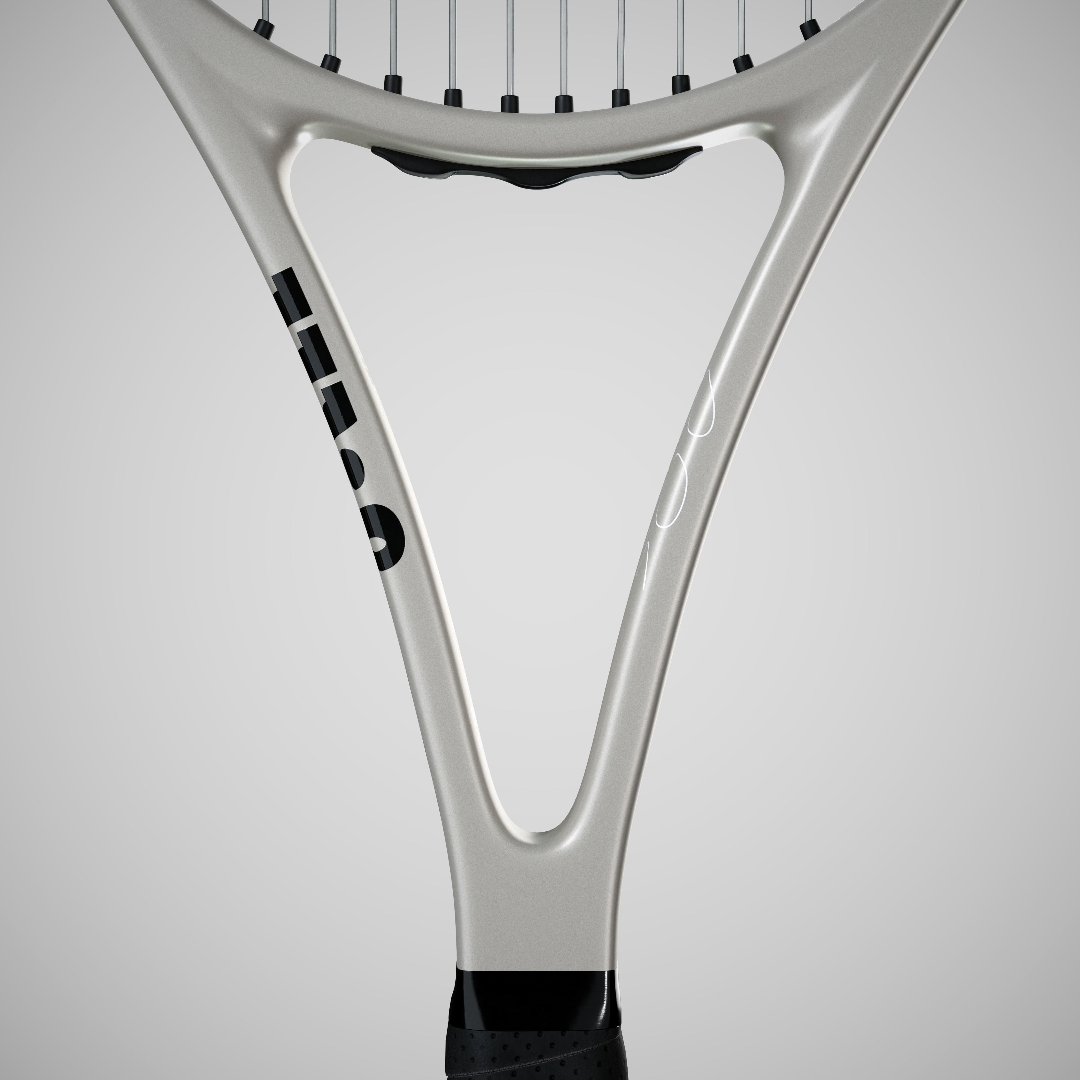 Wilson Pro Staff RF97 Autograph Silver 3D model_9