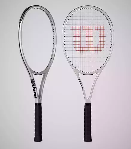 Wilson Pro Staff RF97 Autograph Silver 3D model