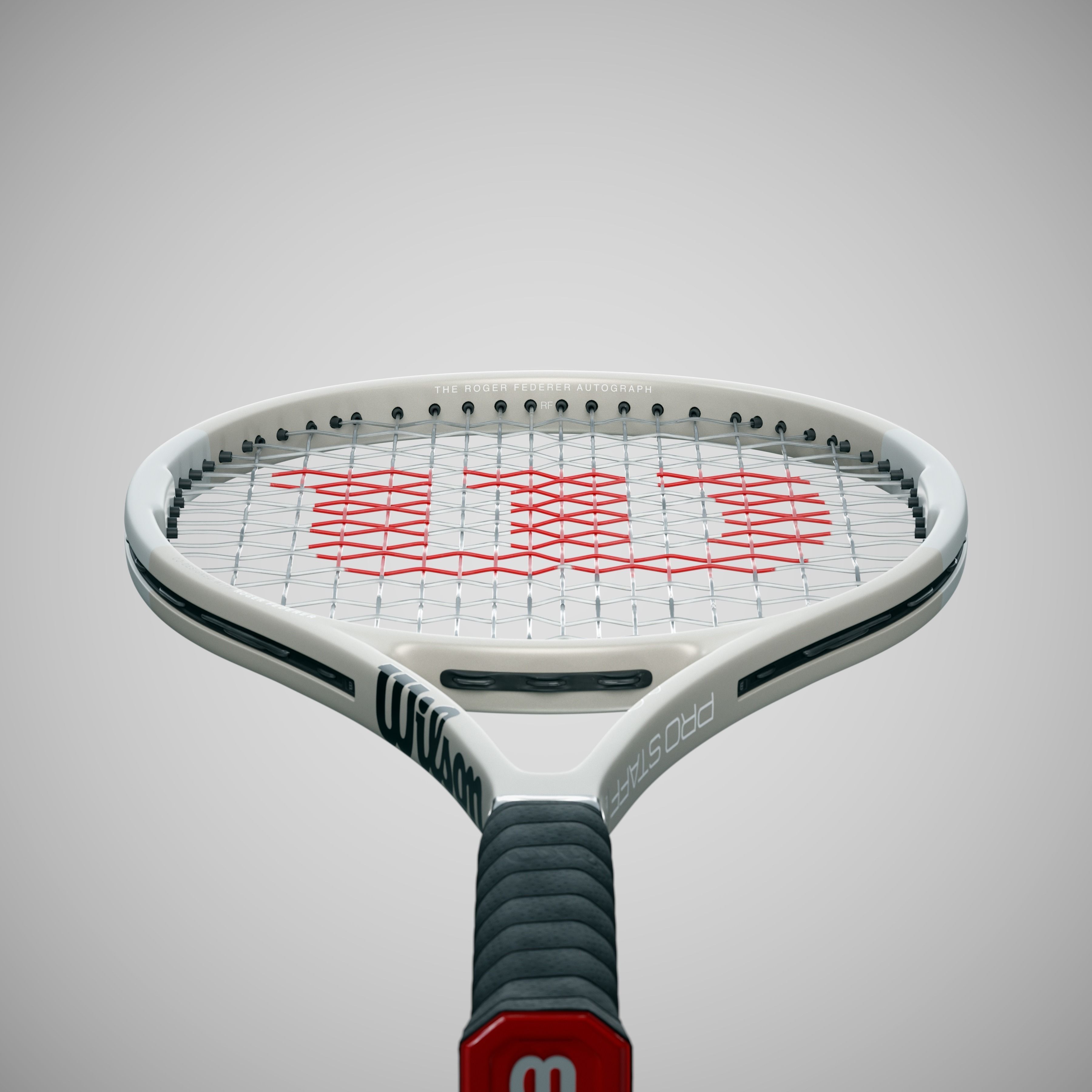 Wilson Pro Staff RF97 Autograph Silver 3D model_2