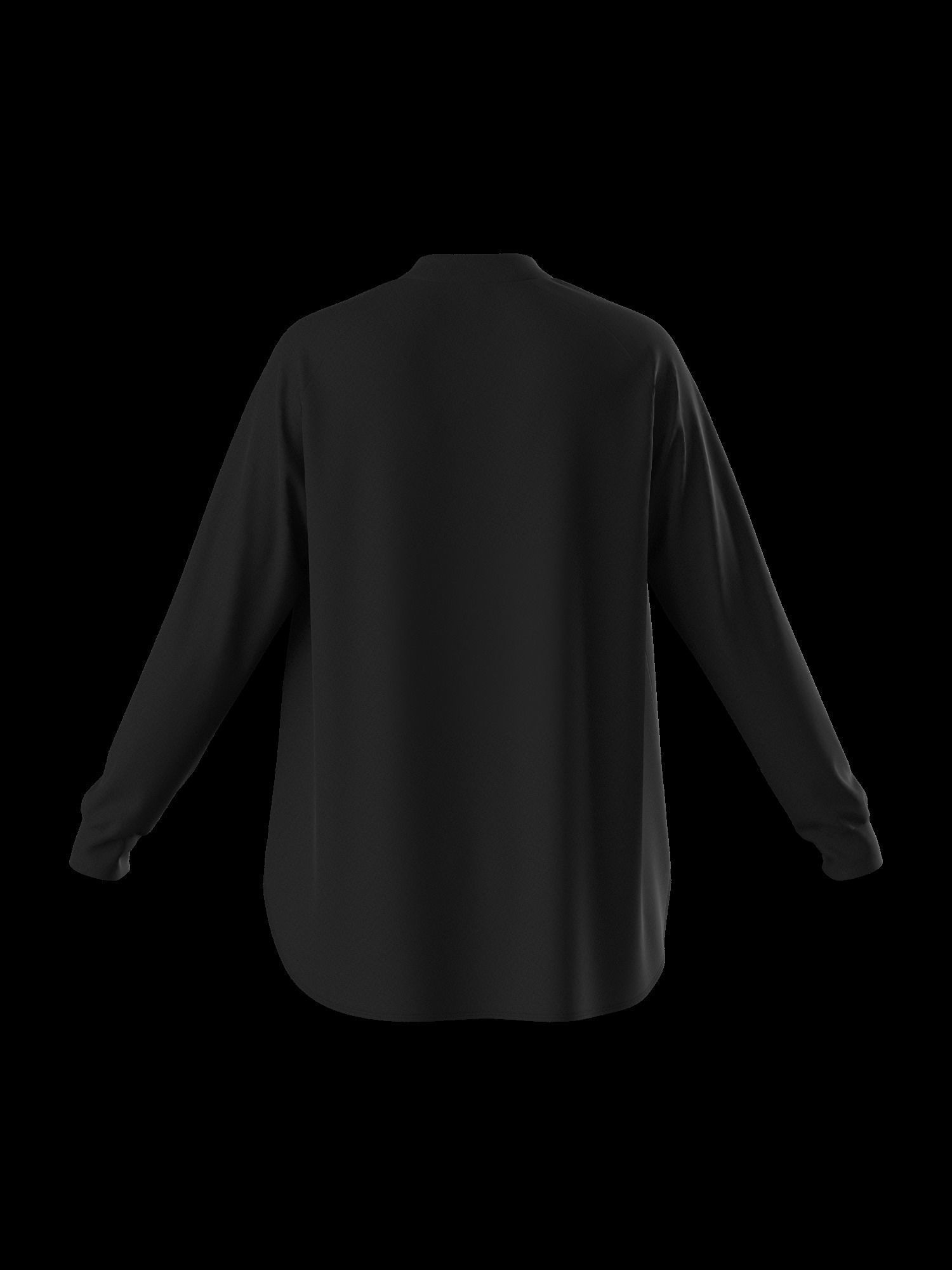 Female oversized raglan longsleeve 3D model_15
