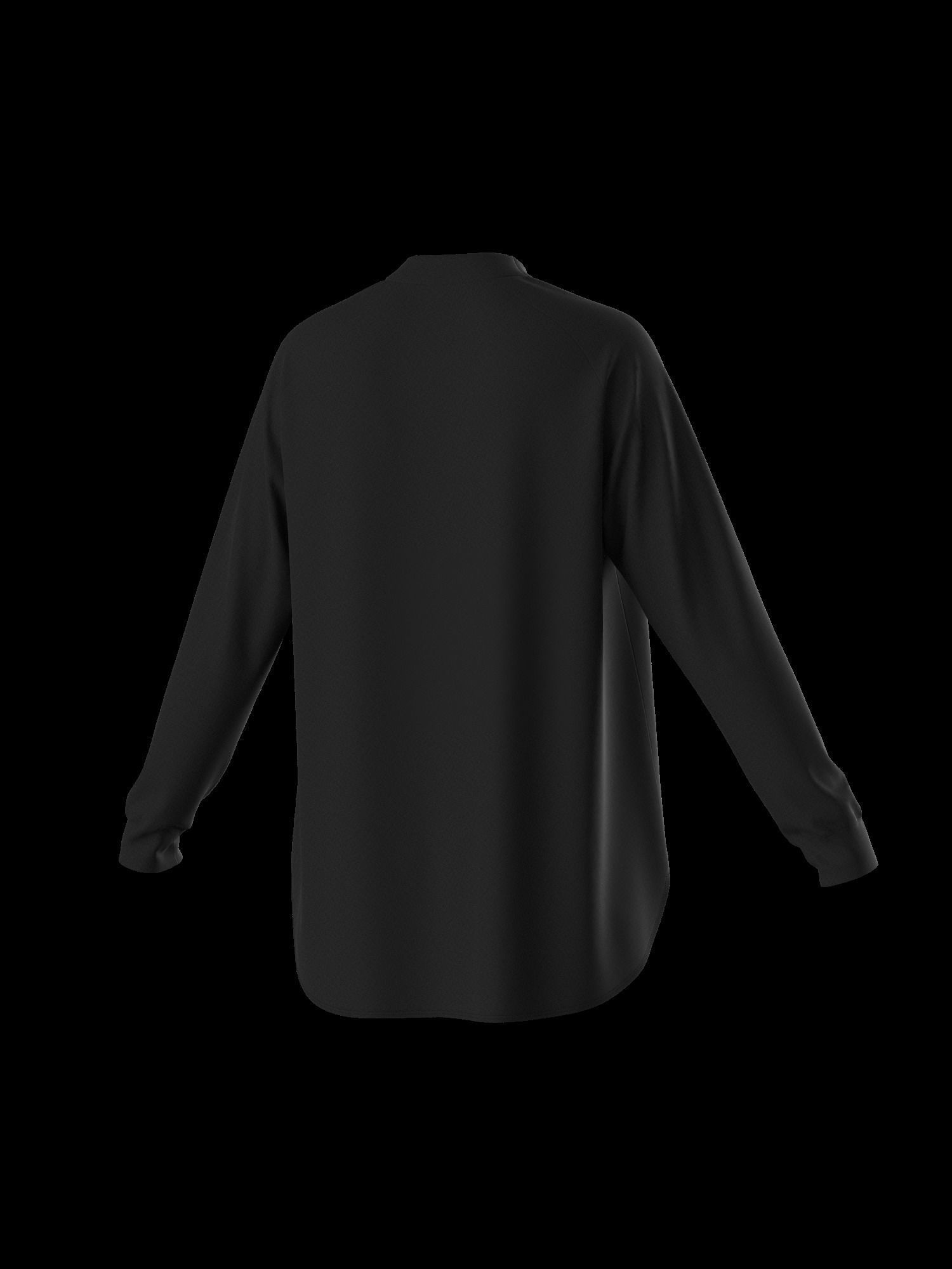 Female oversized raglan longsleeve 3D model_14