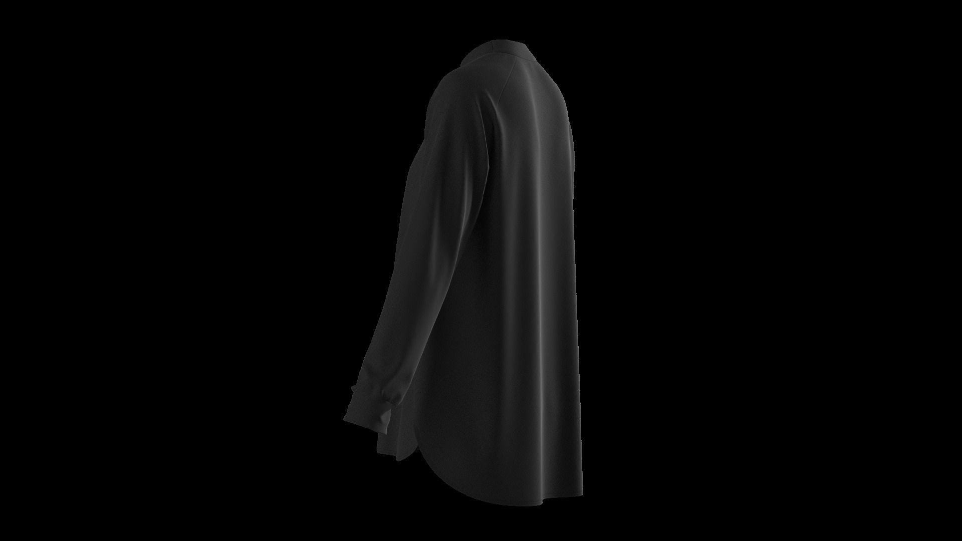 Female oversized raglan longsleeve 3D model_31