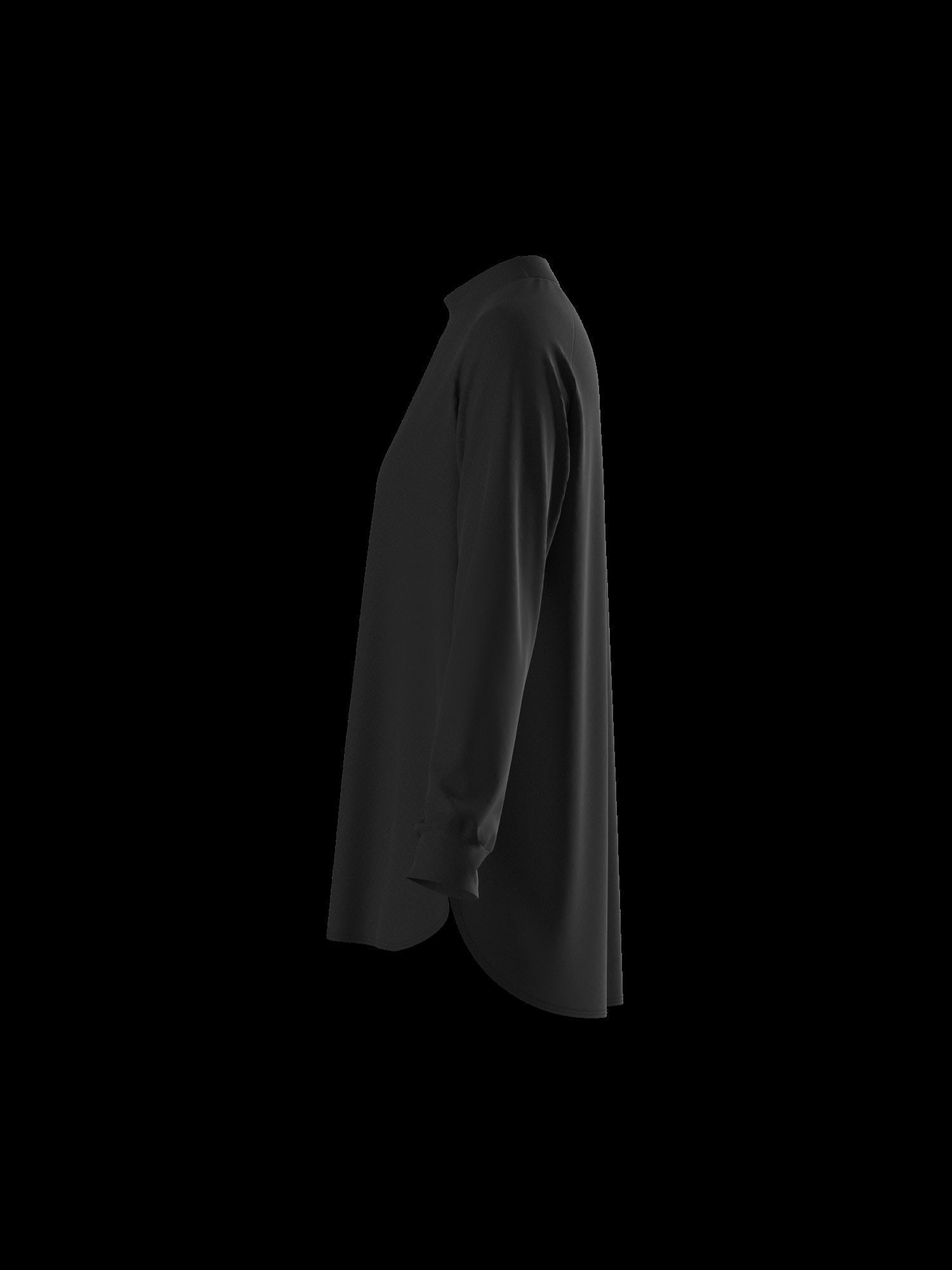 Female oversized raglan longsleeve 3D model_5