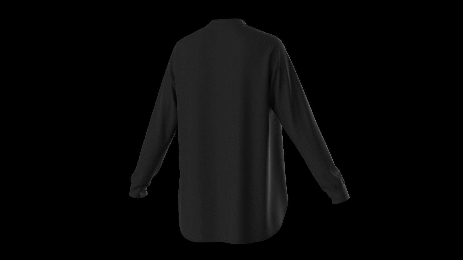 Female oversized raglan longsleeve 3D model_24