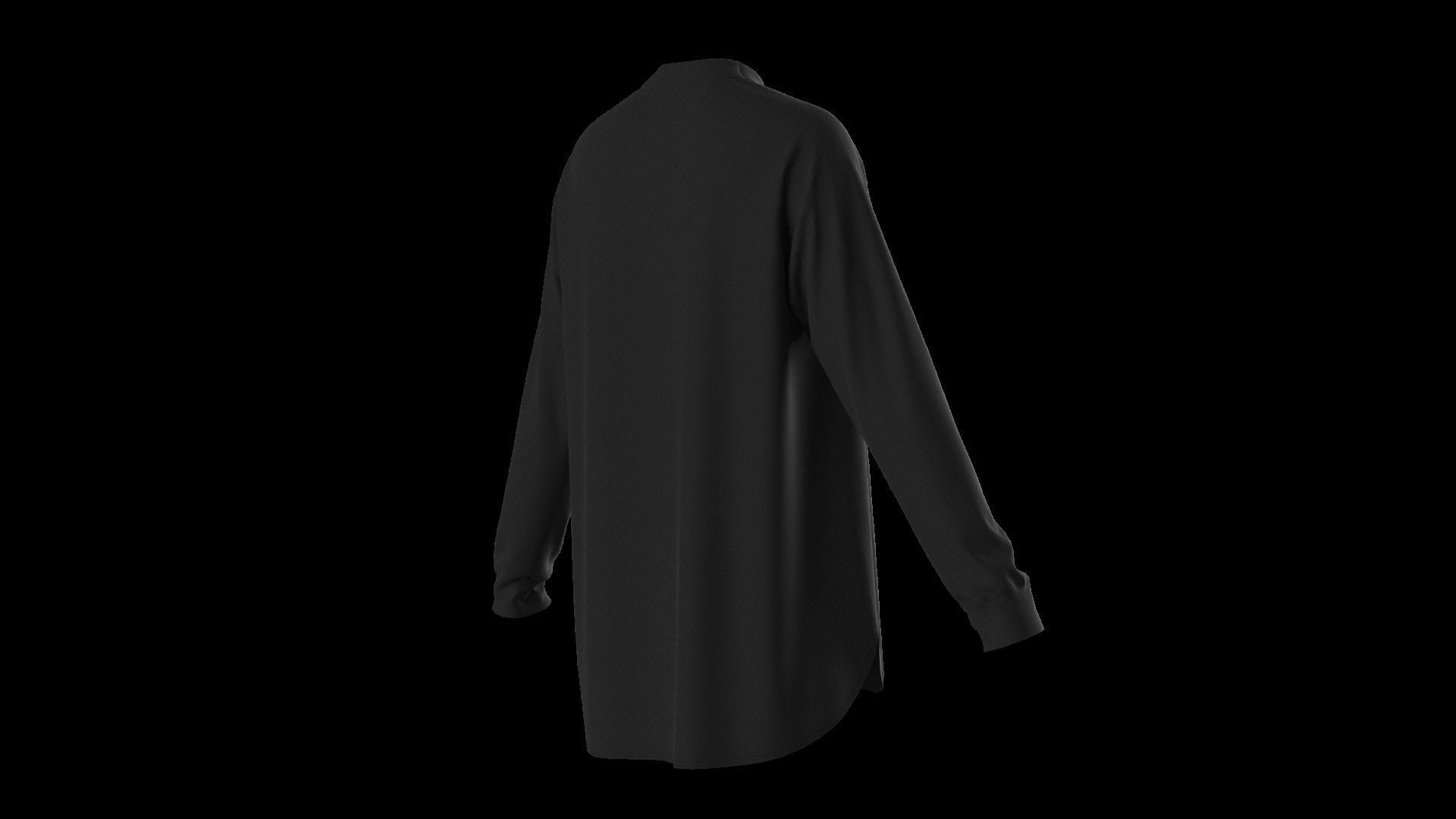 Female oversized raglan longsleeve 3D model_21