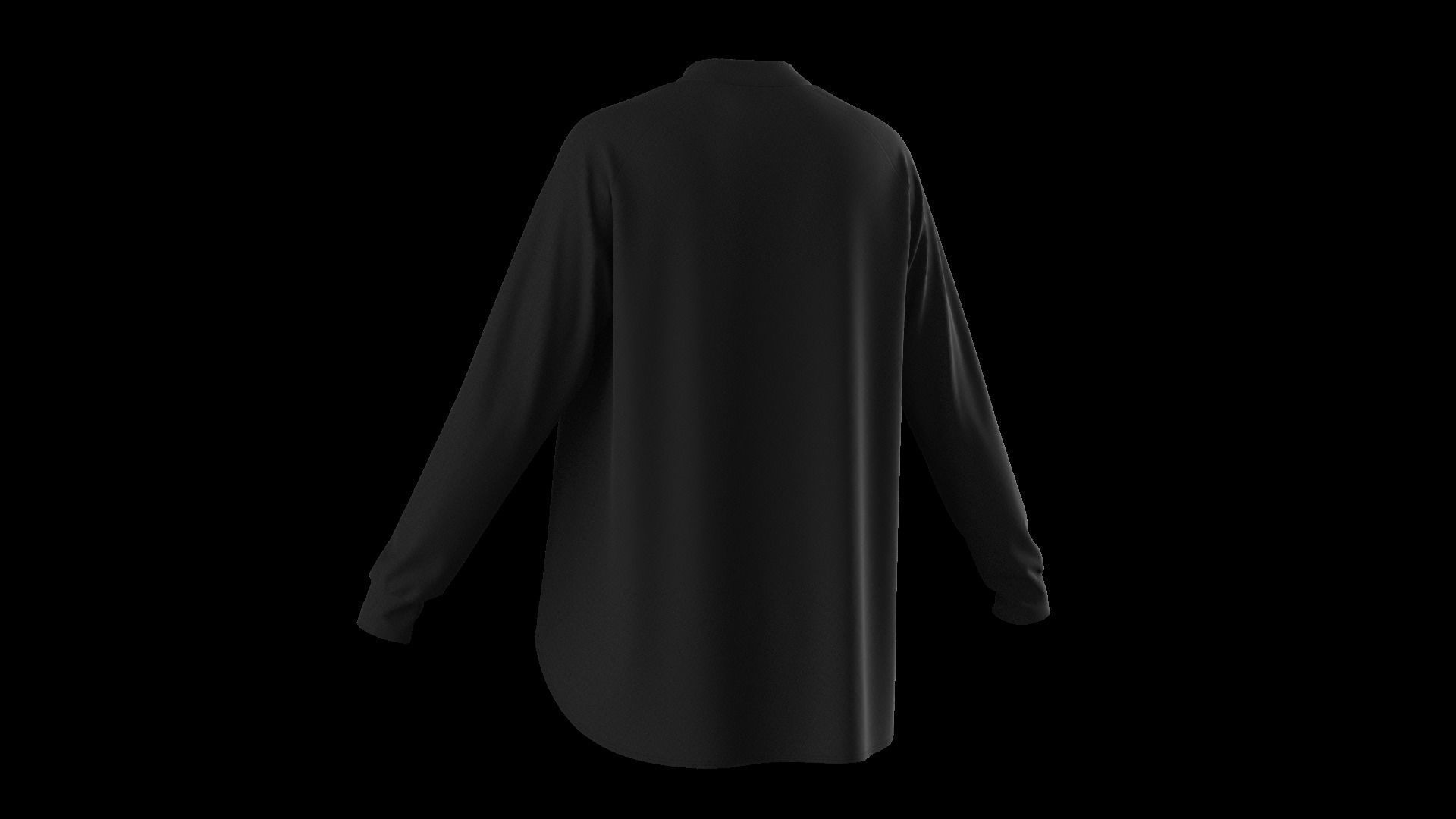 Female oversized raglan longsleeve 3D model_30