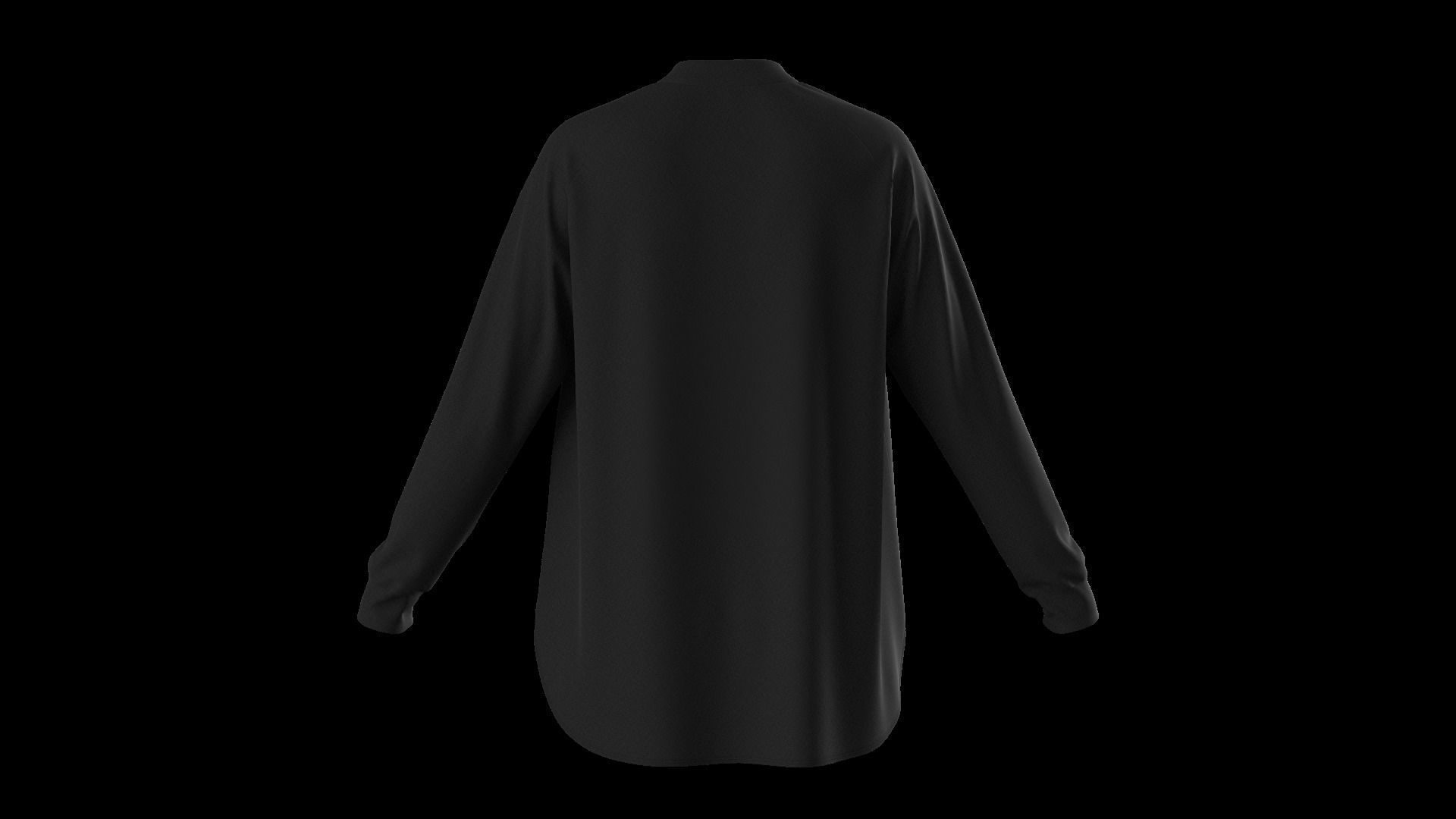 Female oversized raglan longsleeve 3D model_25