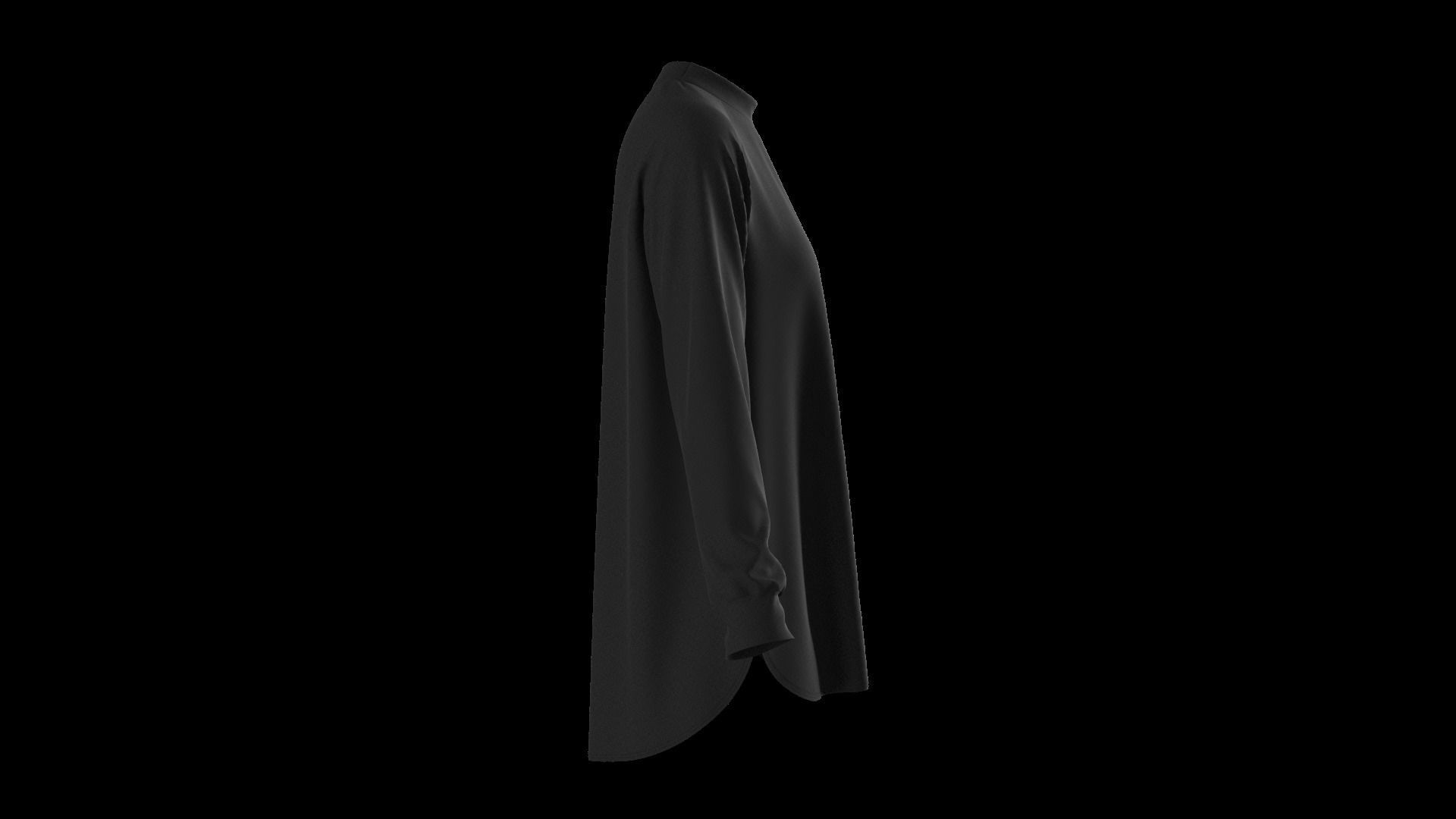 Female oversized raglan longsleeve 3D model_23