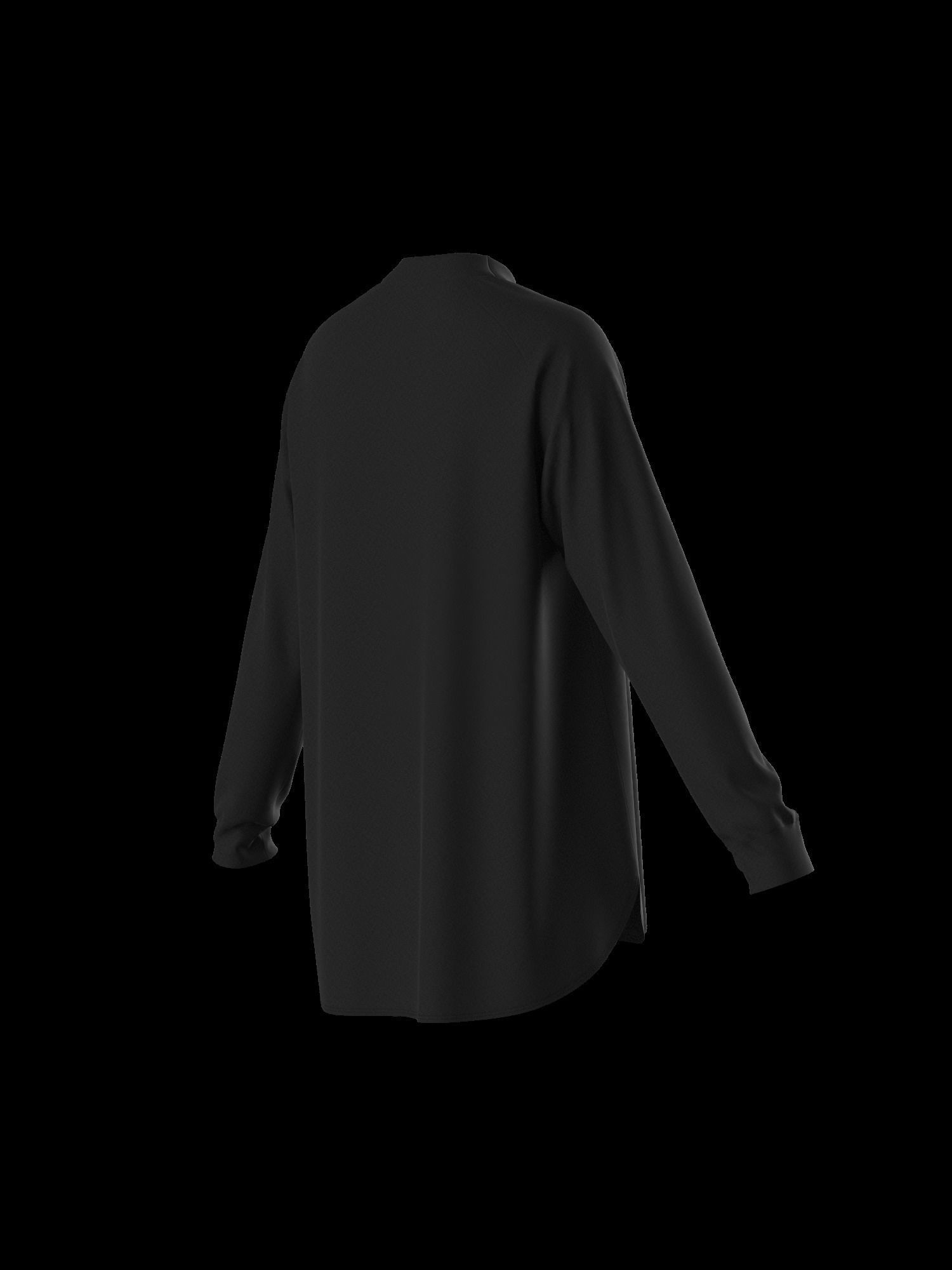Female oversized raglan longsleeve 3D model_13