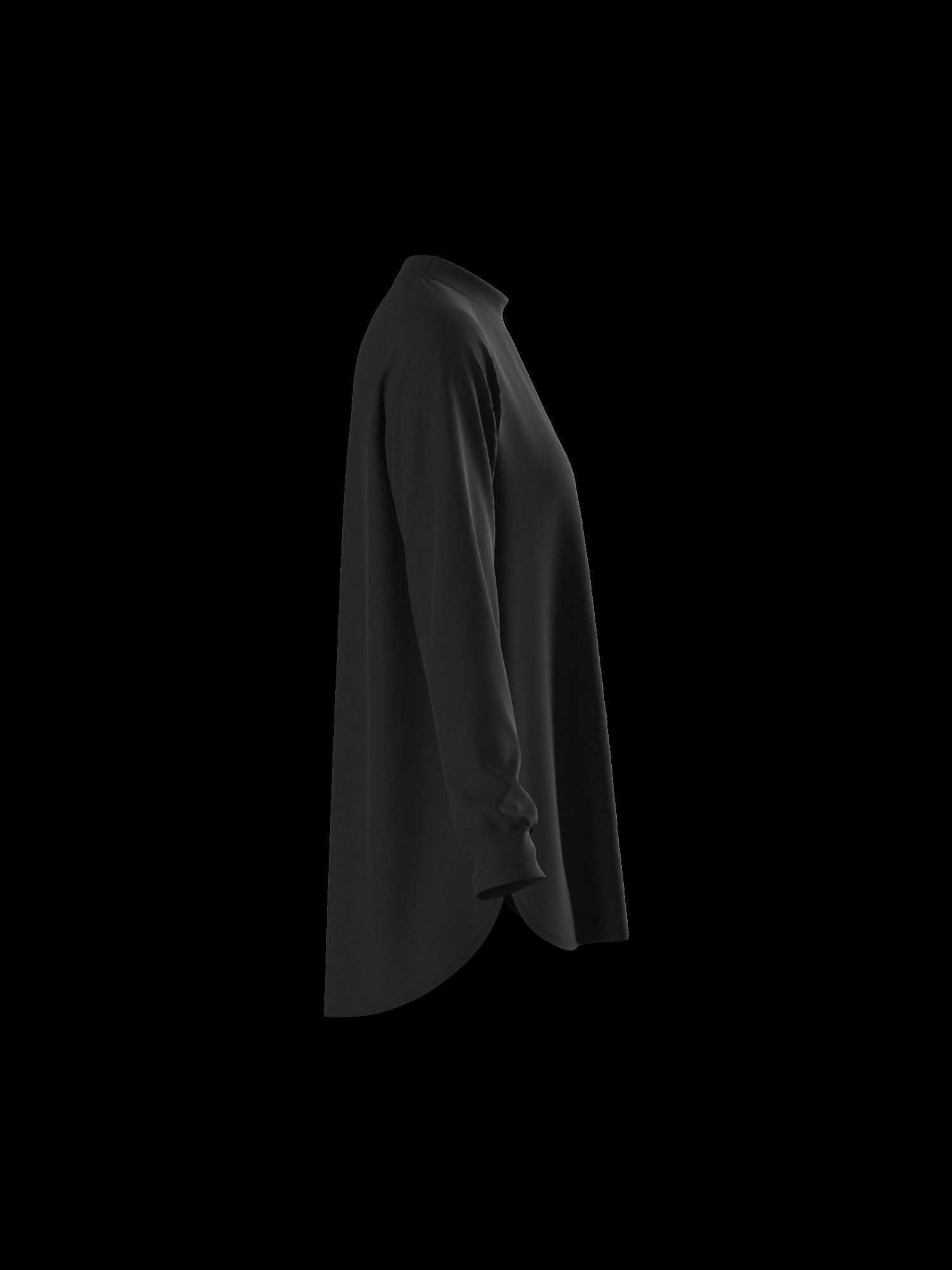 Female oversized raglan longsleeve 3D model_11