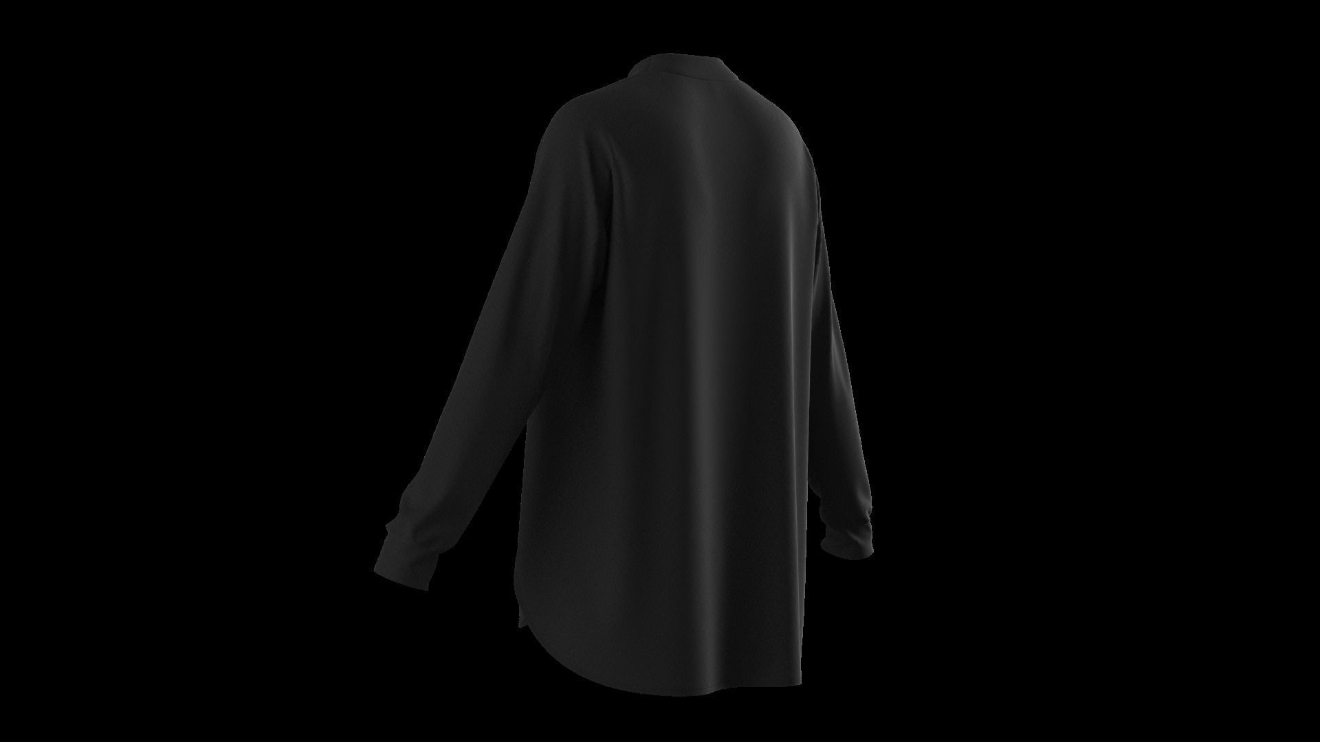 Female oversized raglan longsleeve 3D model_27