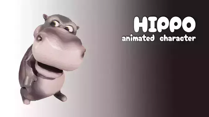 Animated Hippo Model