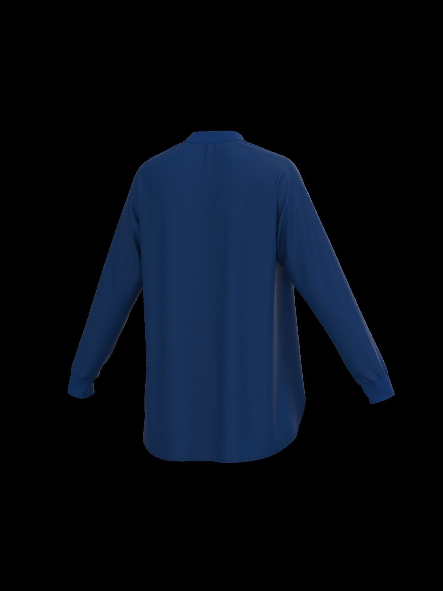 Female oversized raglan longsleeve 3D model_32