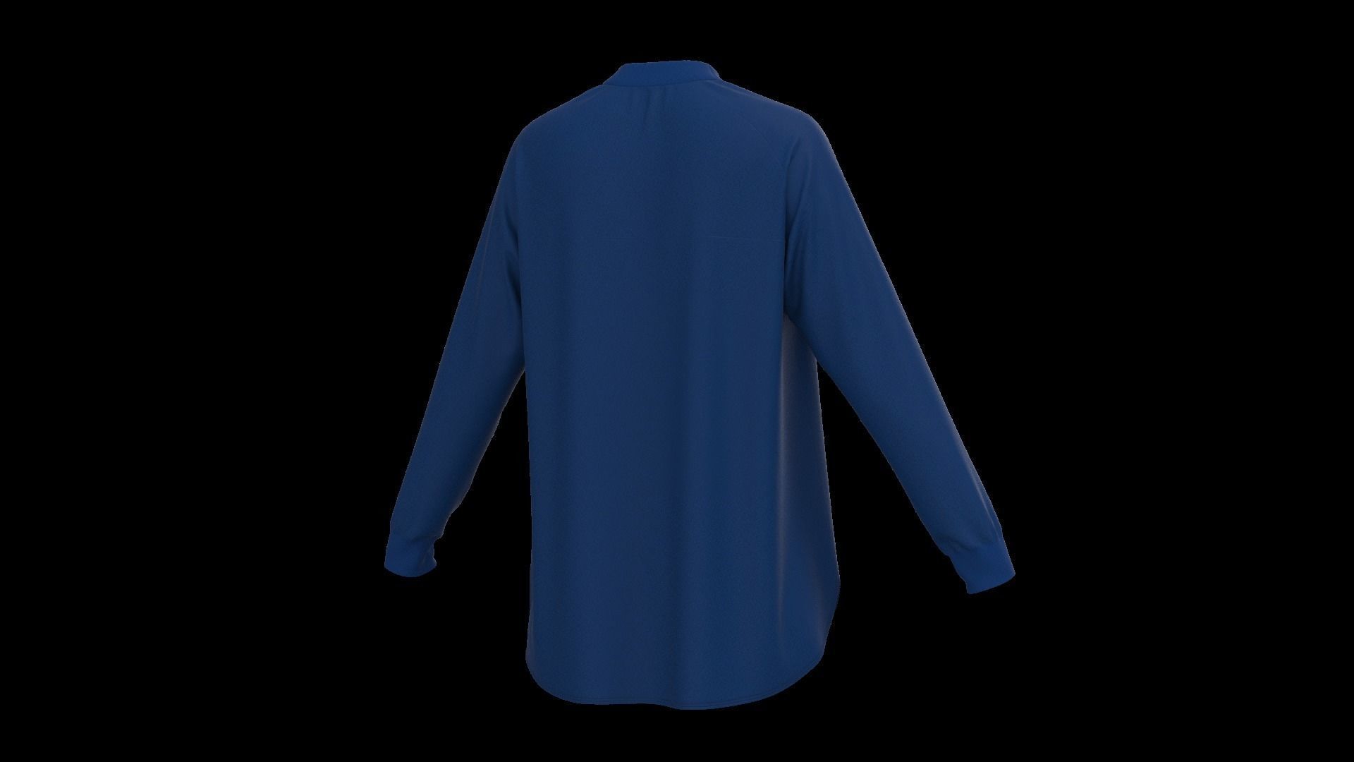 Female oversized raglan longsleeve 3D model_8