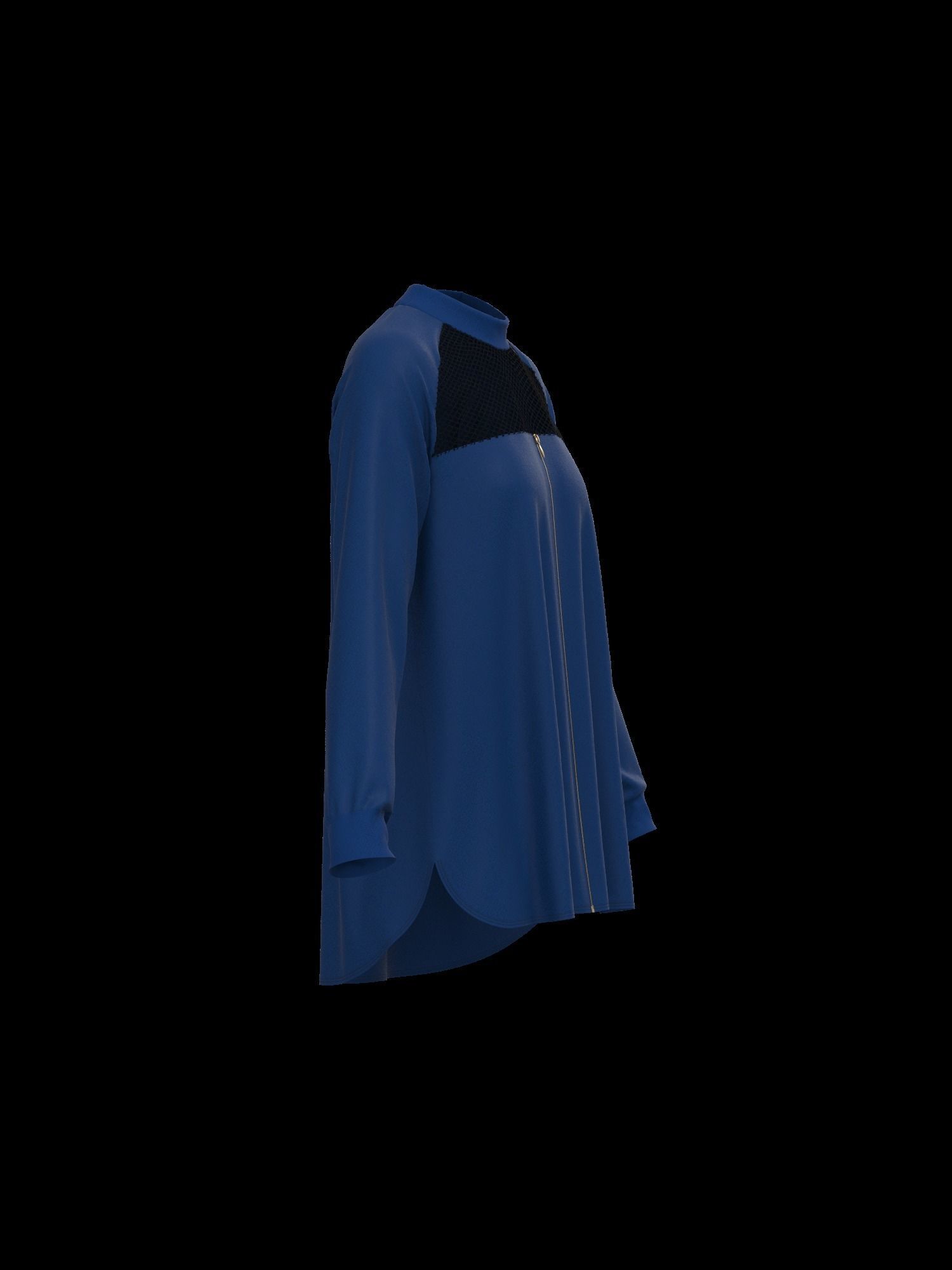 Female oversized raglan longsleeve 3D model_27