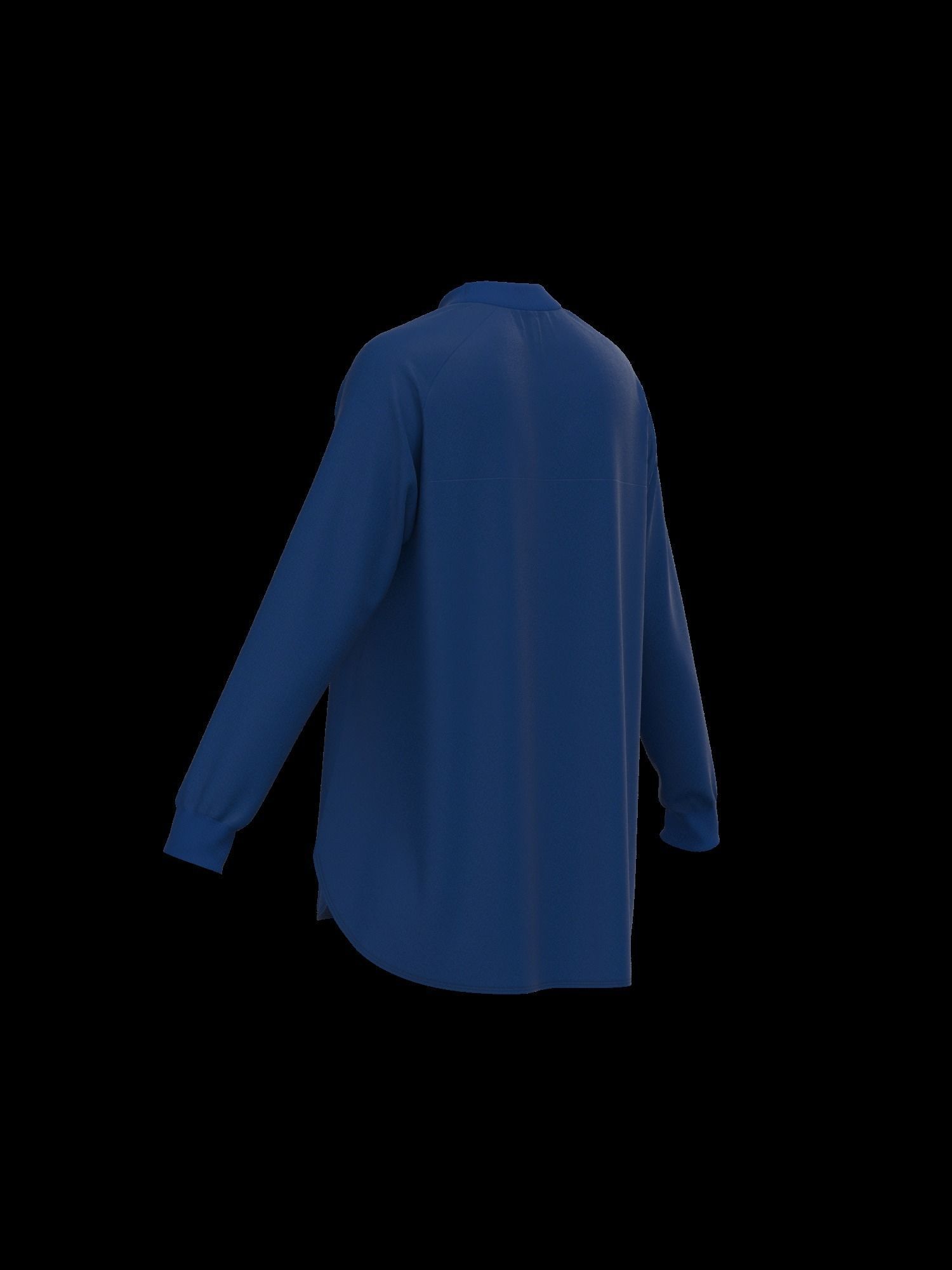 Female oversized raglan longsleeve 3D model_20