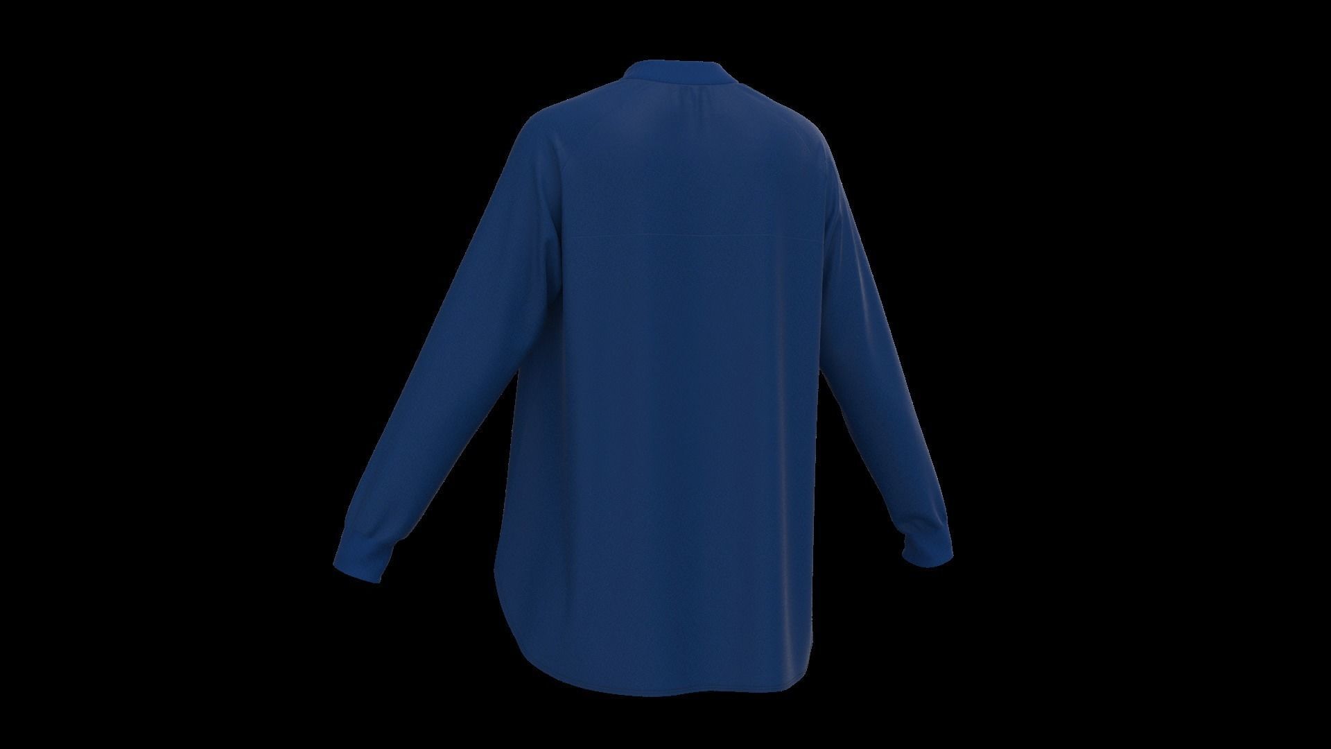 Female oversized raglan longsleeve 3D model_10