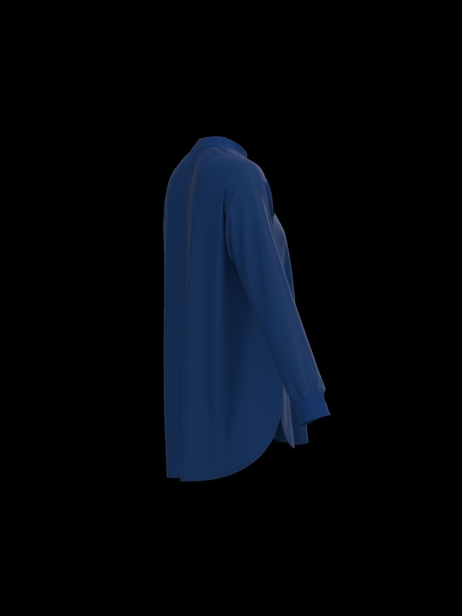 Female oversized raglan longsleeve 3D model_30