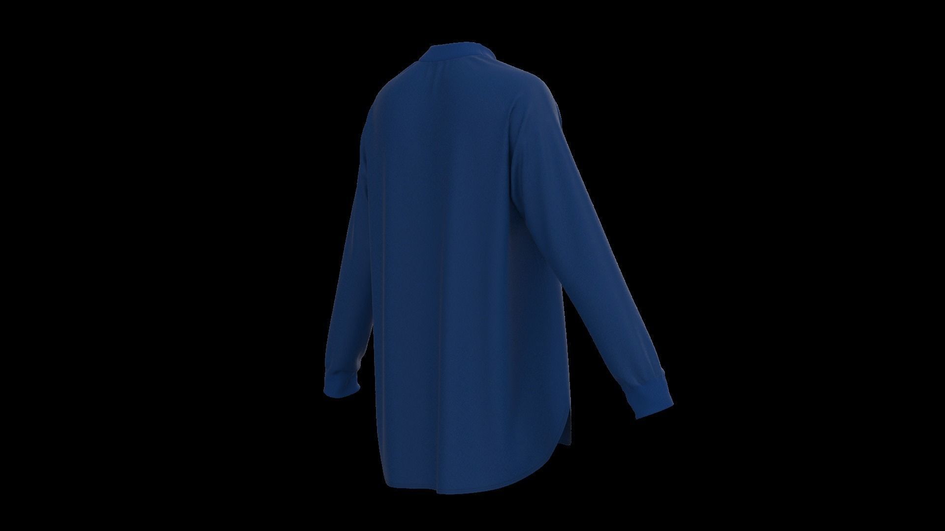 Female oversized raglan longsleeve 3D model_7