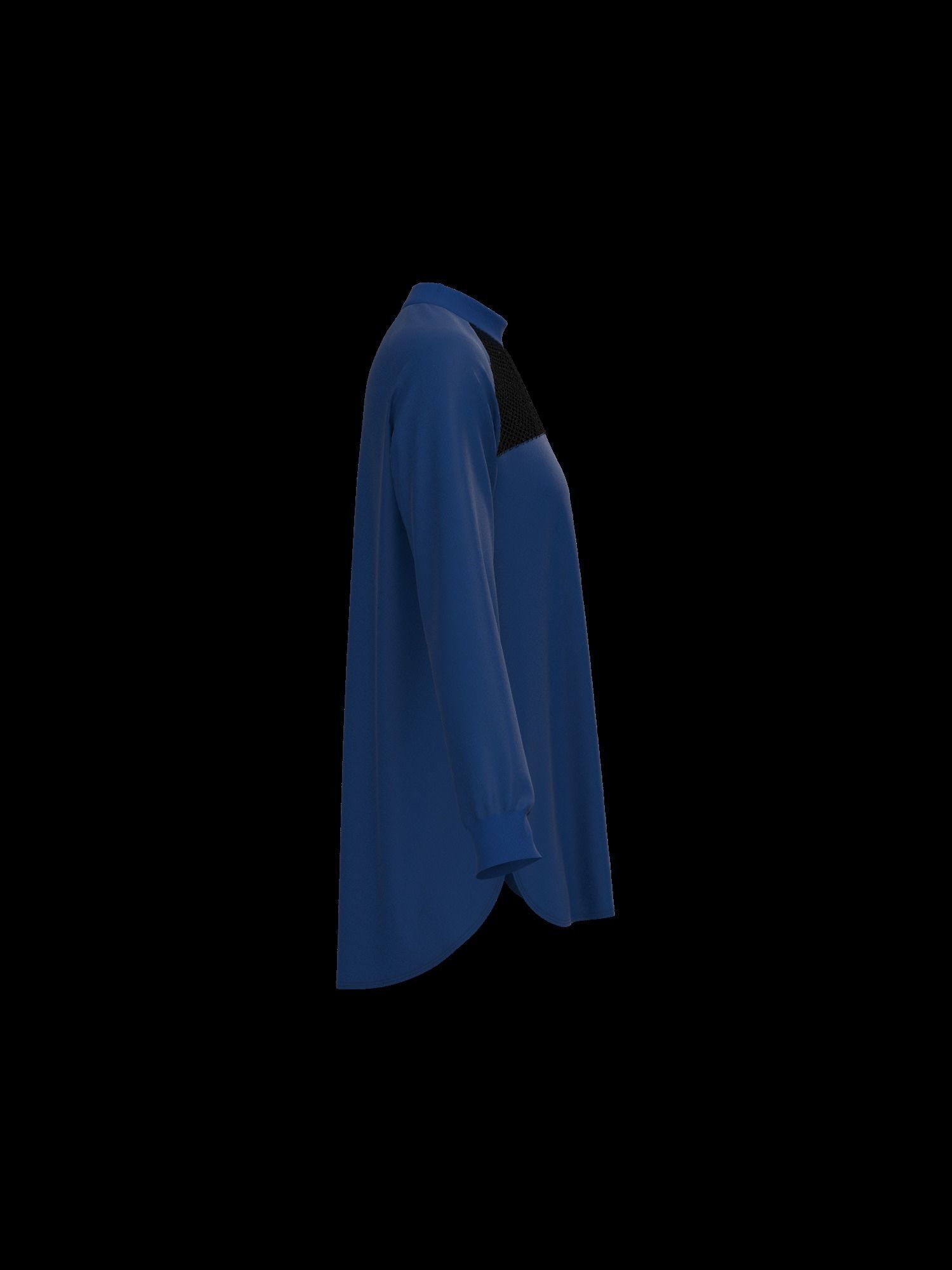Female oversized raglan longsleeve 3D model_29