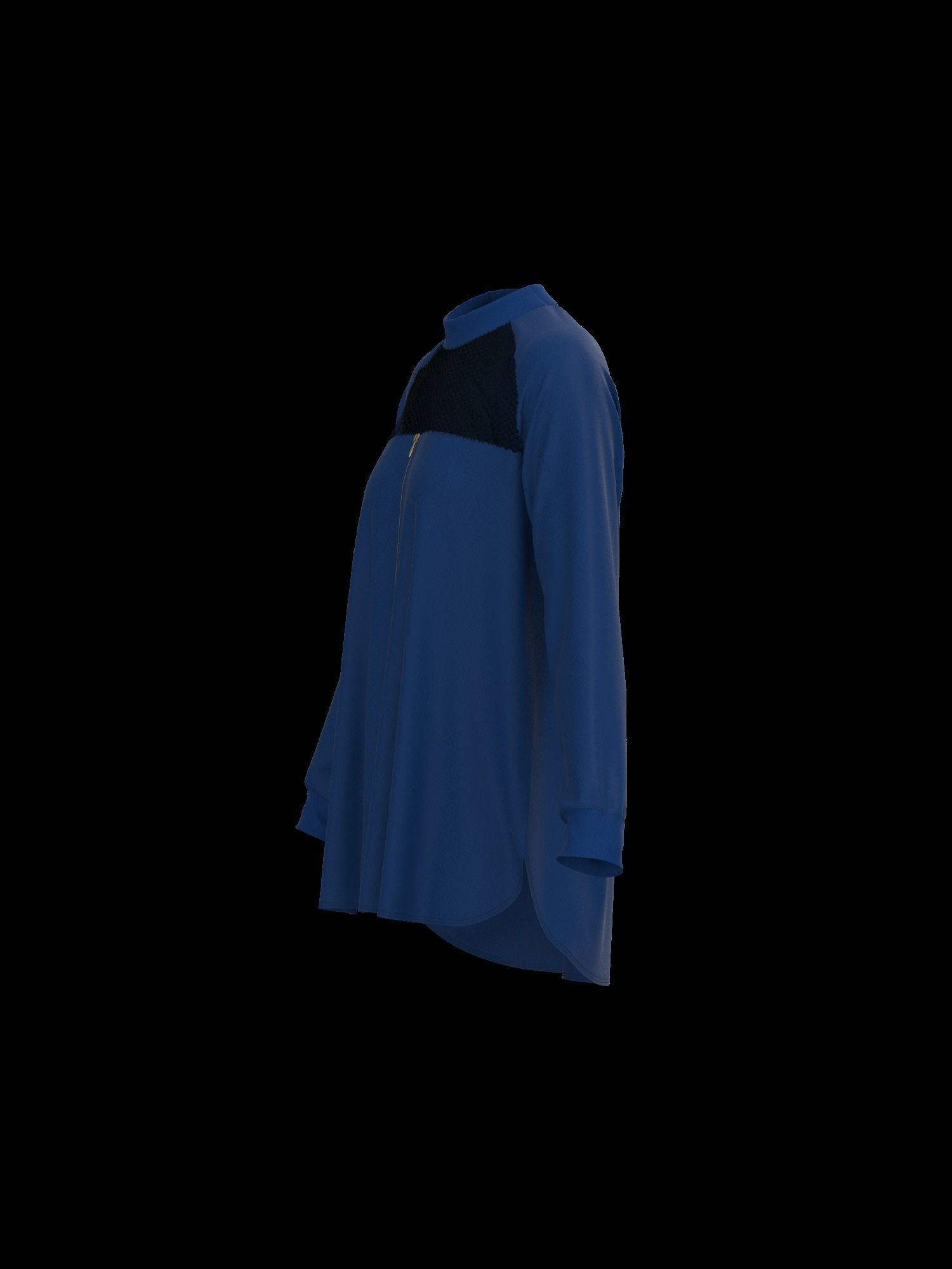 Female oversized raglan longsleeve 3D model_23