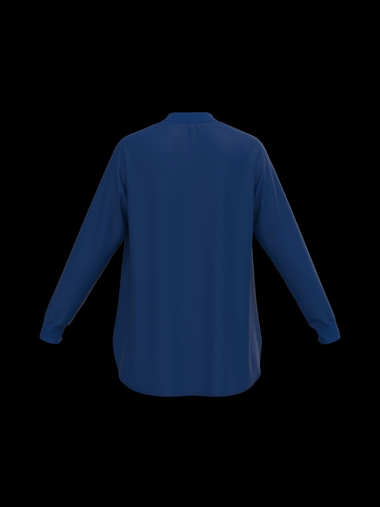 Female oversized raglan longsleeve 3D model_33