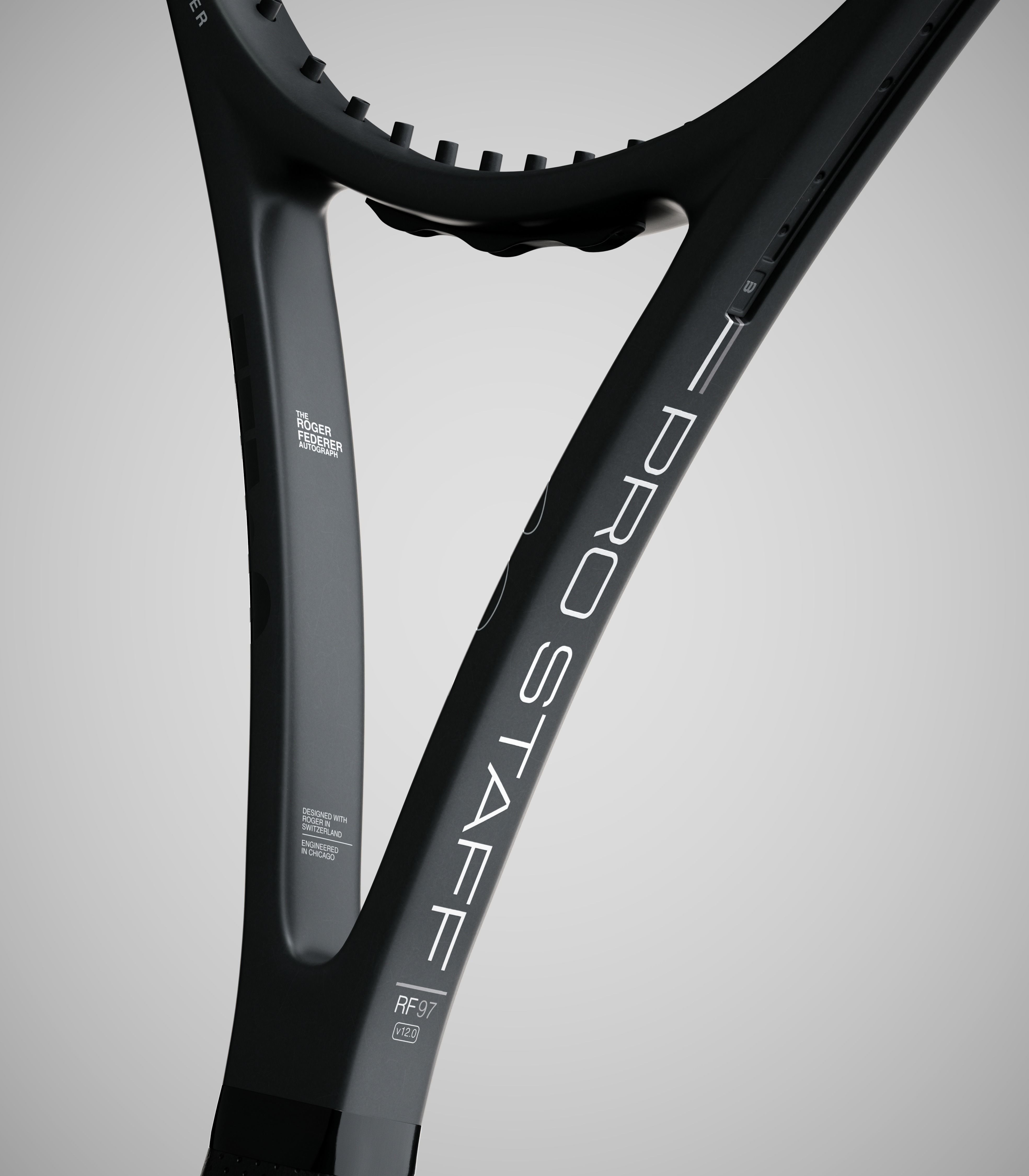 Wilson Pro Staff RF97 Autograph Black 3D model_4