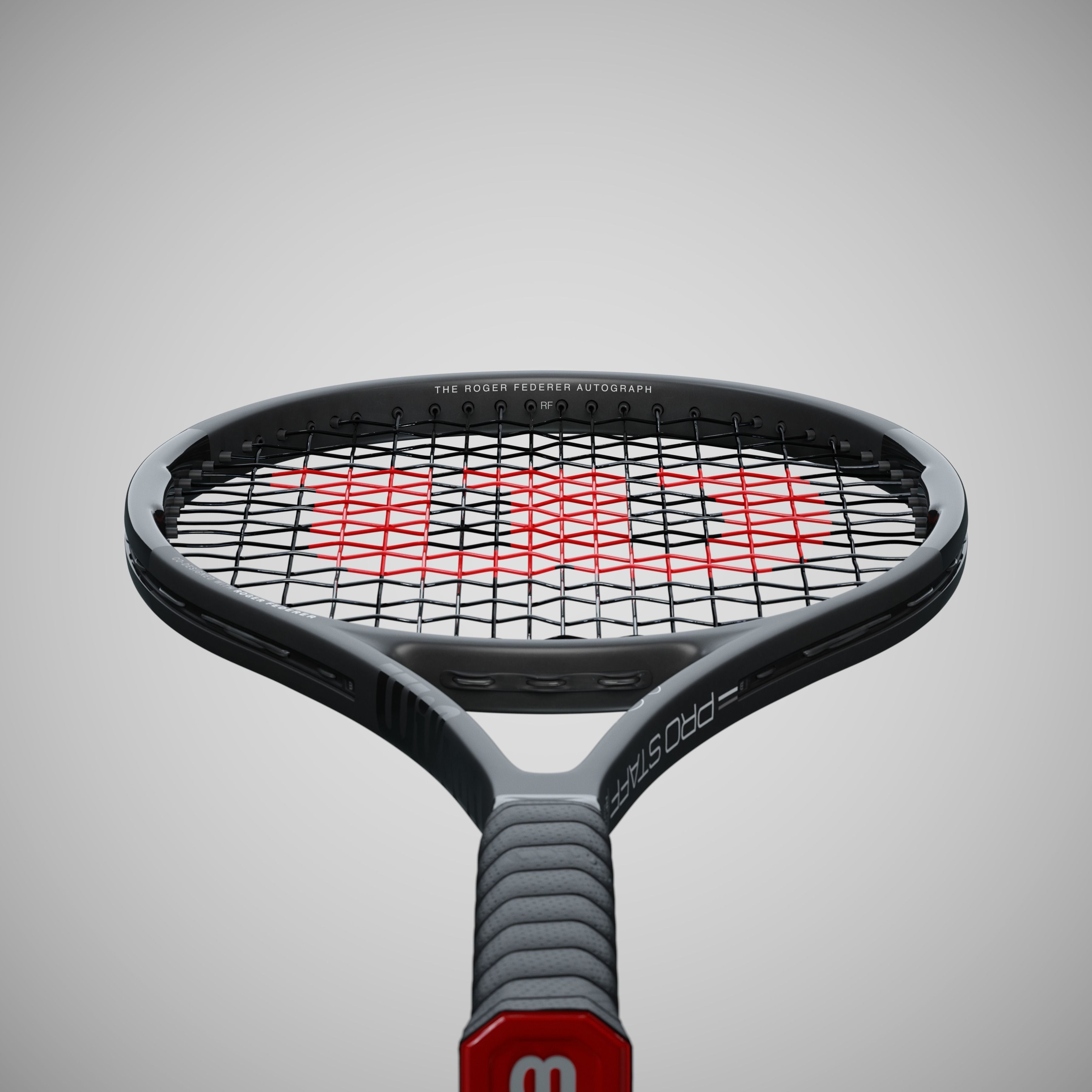 Wilson Pro Staff RF97 Autograph Black 3D model_2