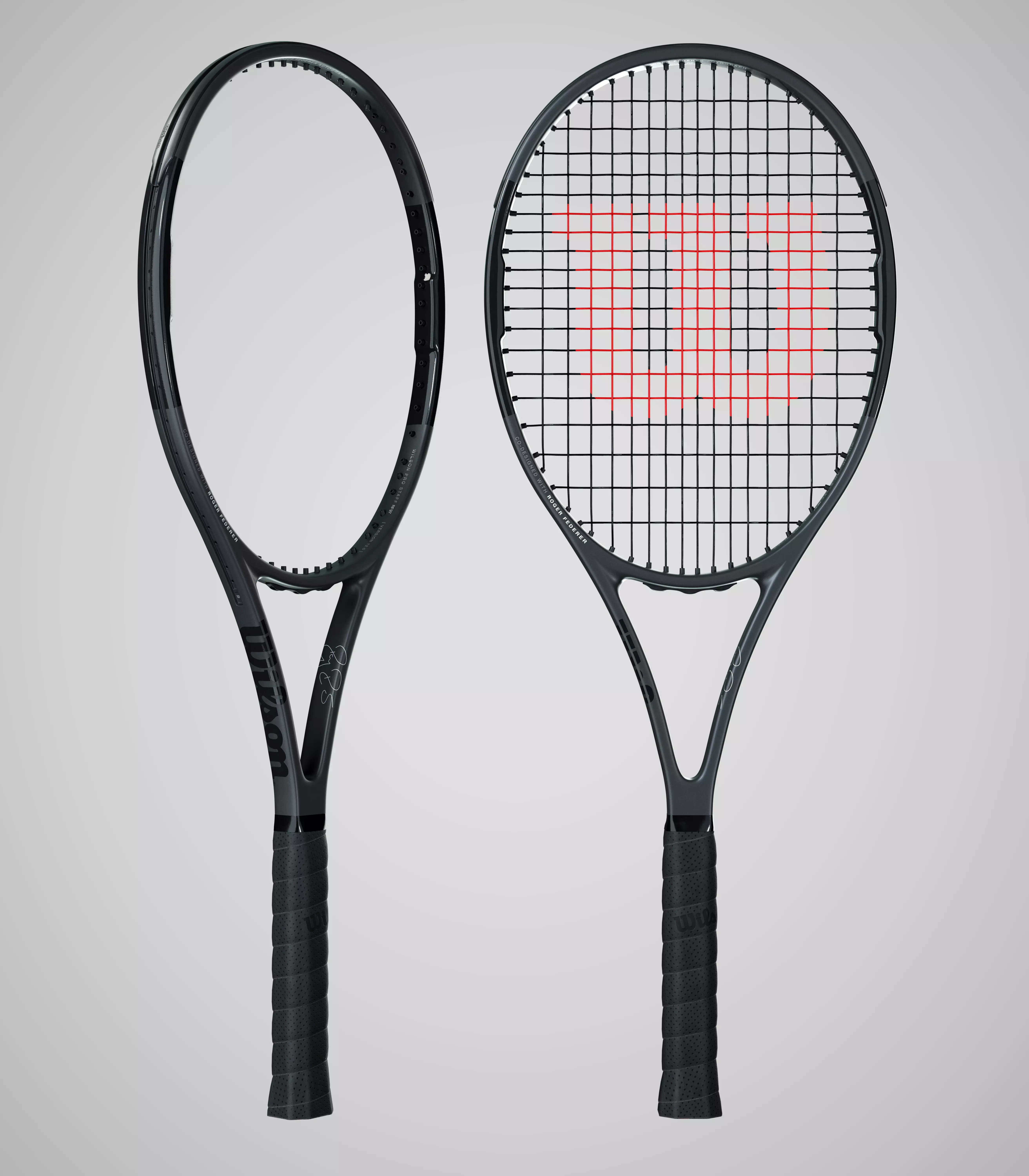 Wilson Pro Staff RF97 Autograph Black 3D model_0