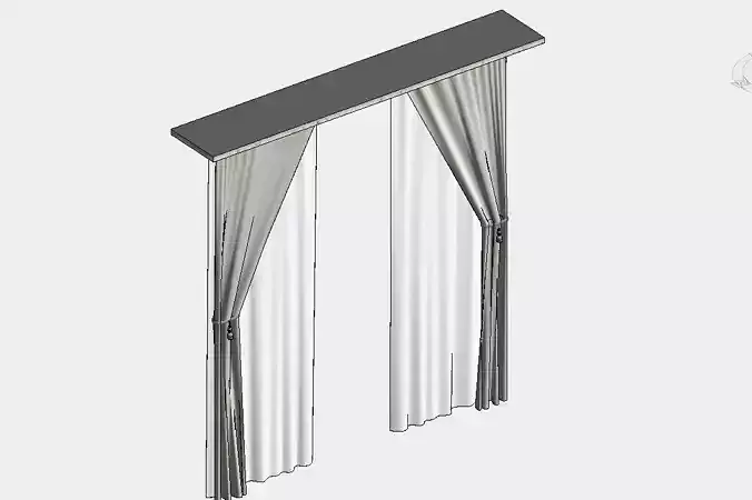 Curtain Revit Family Model 003
