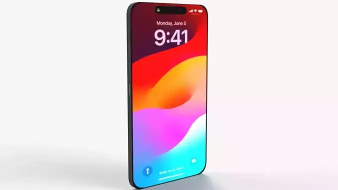 Phone used Low-poly 3D model