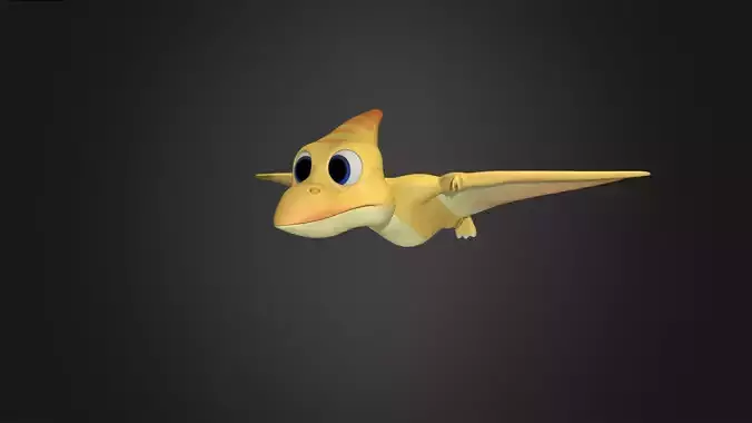 Asset - Cartoons Dinosaur Pterodac Rigged  3D model