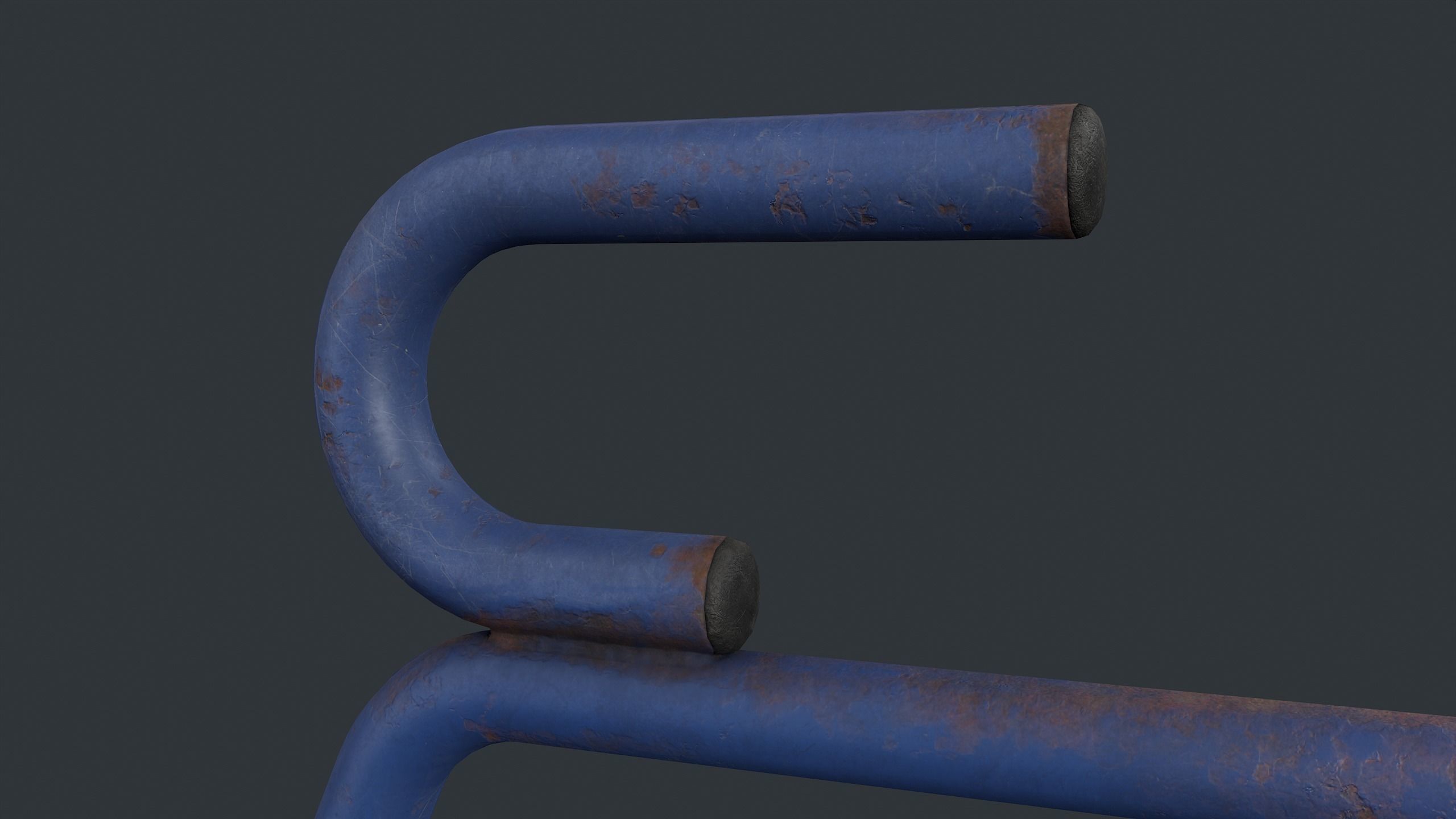 Bike Rack 25 PBR Game Ready Low-poly Low-poly 3D model_11