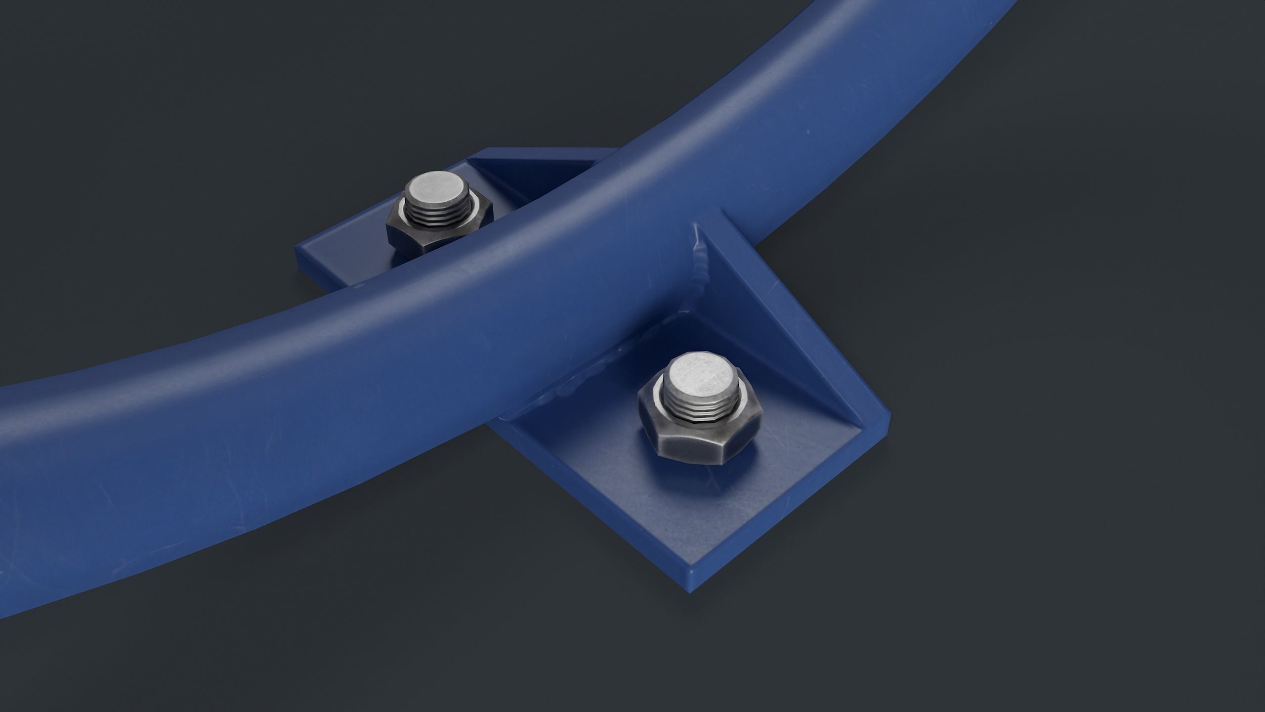 Bike Rack 25 PBR Game Ready Low-poly Low-poly 3D model_16