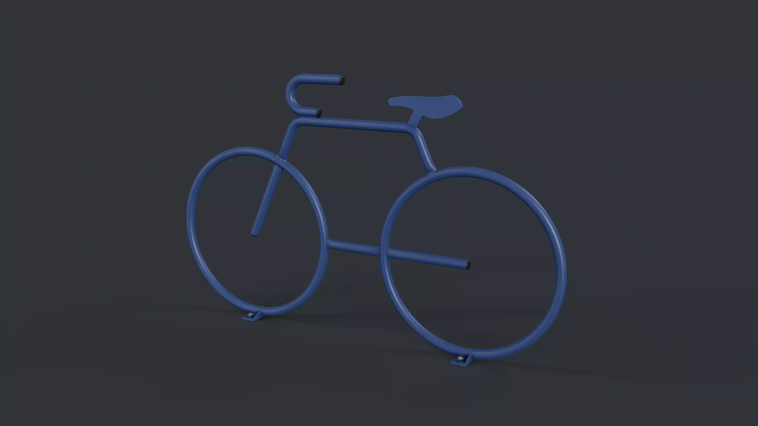 Bike Rack 25 PBR Game Ready Low-poly Low-poly 3D model_0