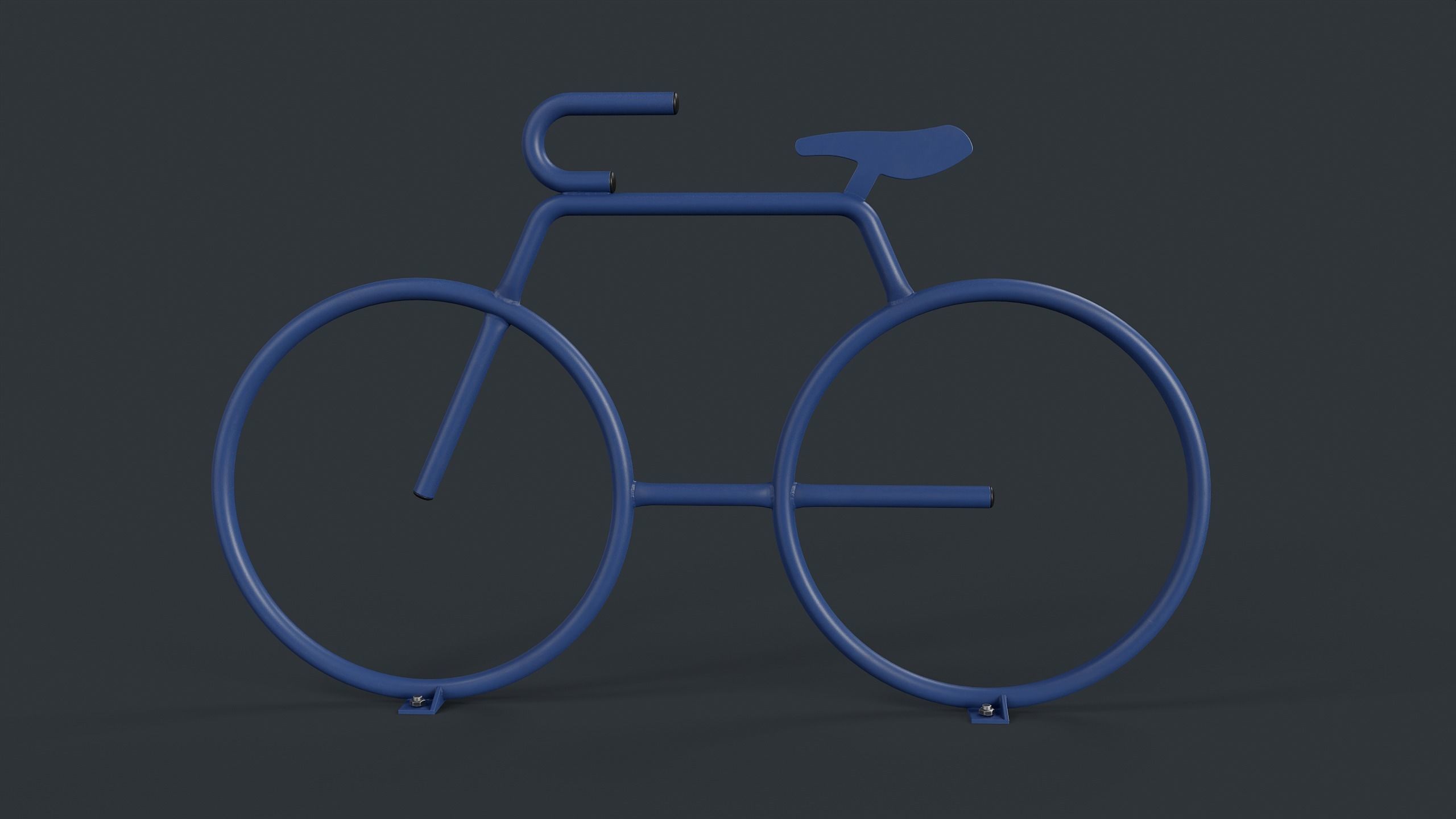 Bike Rack 25 PBR Game Ready Low-poly Low-poly 3D model_2