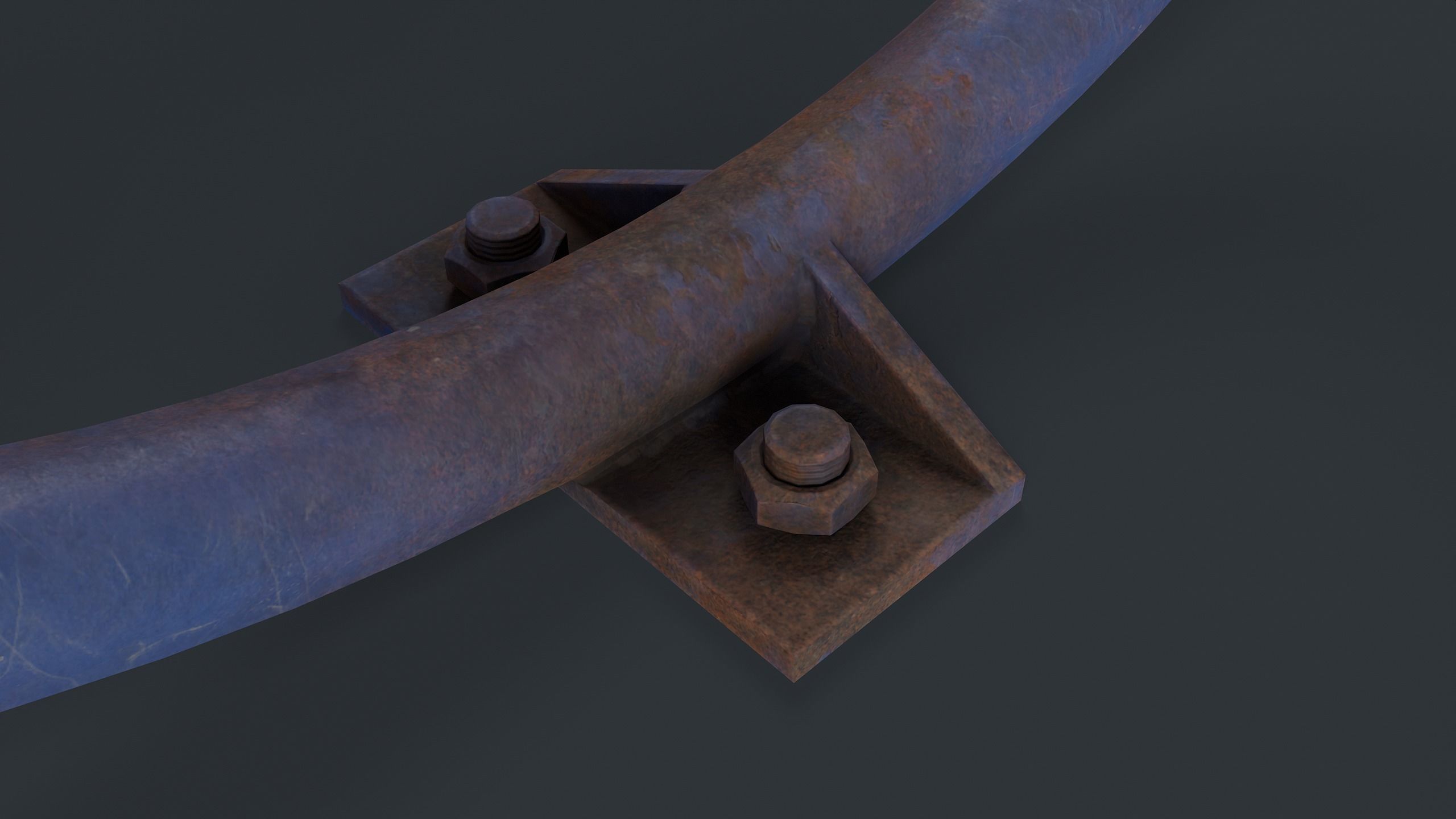 Bike Rack 25 PBR Game Ready Low-poly Low-poly 3D model_17