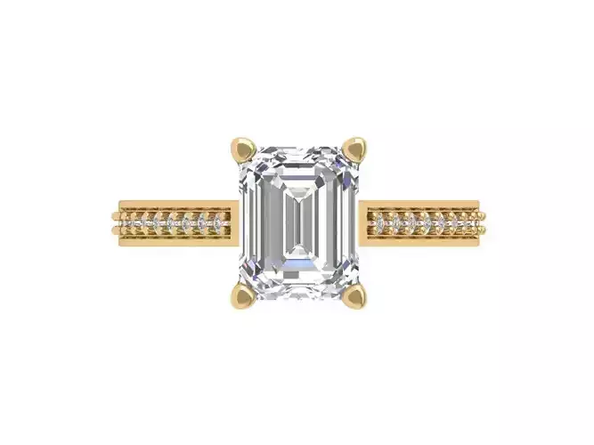 Emerald Solitaire Ring