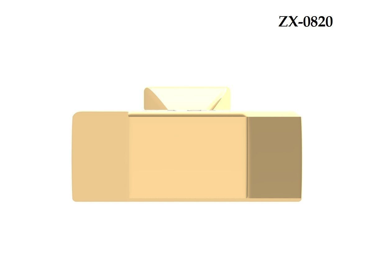 Asscher pandent 3D print model_3