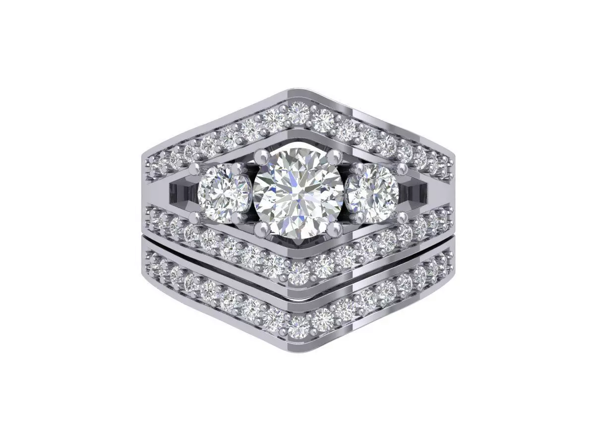 3 stone Briddle set 3D print model_0