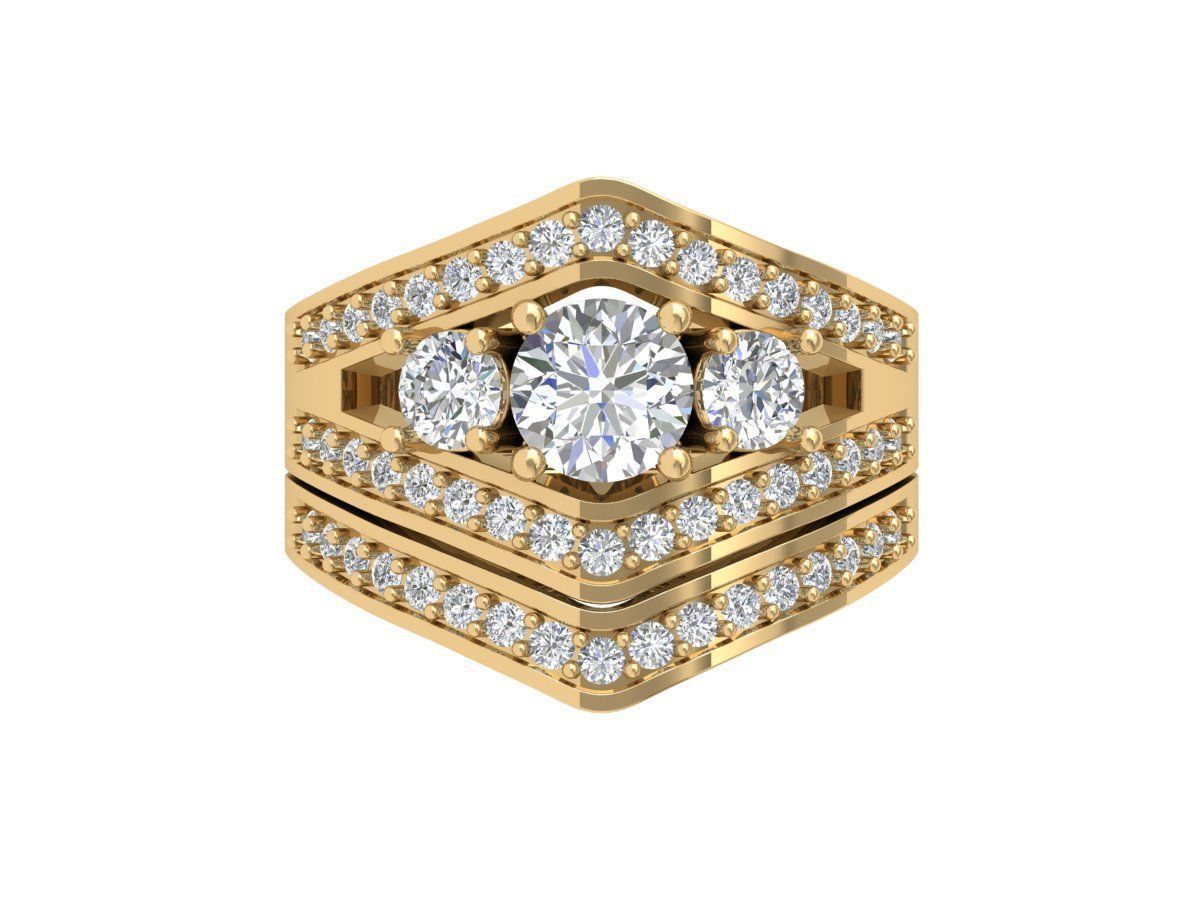 3 stone Briddle set 3D print model_2