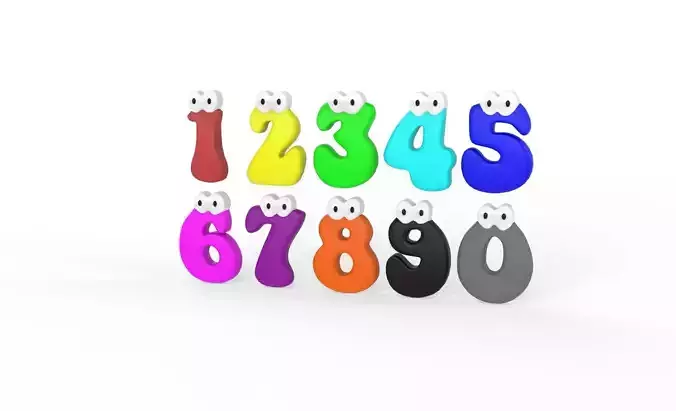 Cartoon Number v005