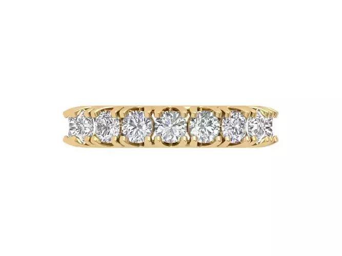 Wedding round stone band