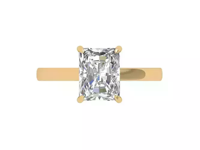 Emerald Solitaire Ring