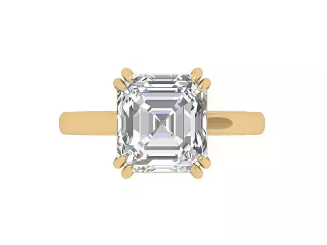 Asscher Solitair Ring