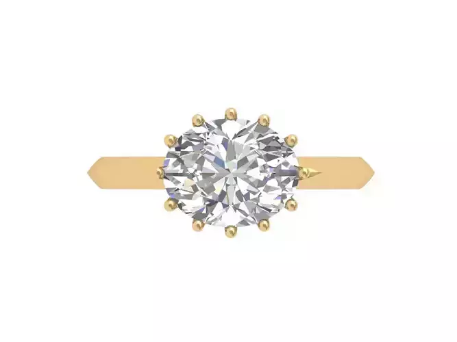 Oval Solitaire Ring