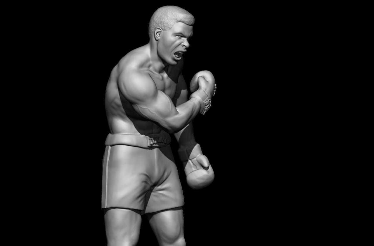 muhammad ali Model 3D print model_4