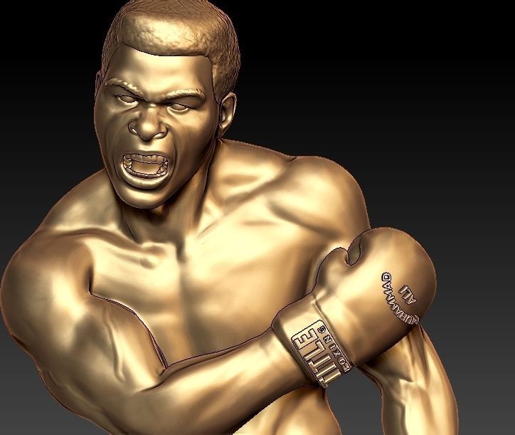 muhammad ali Model 3D print model_6