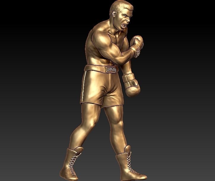 muhammad ali Model 3D print model_3